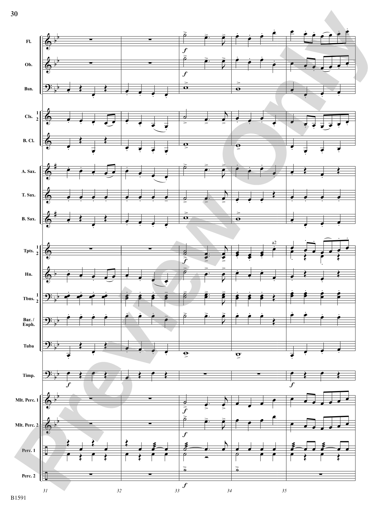 Little Suite for Band: Concert Band Conductor Score & Parts