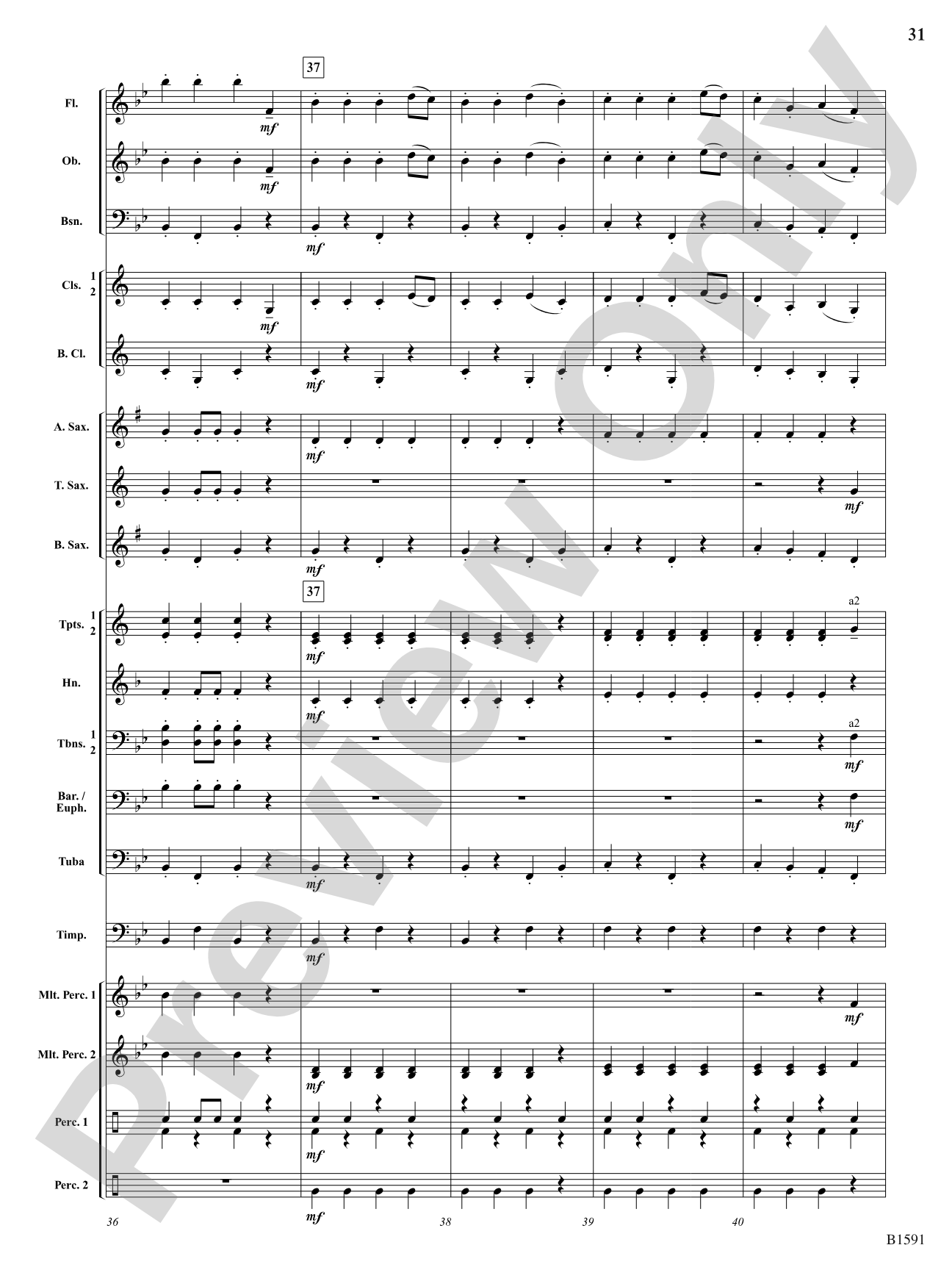 Little Suite for Band: Concert Band Conductor Score & Parts