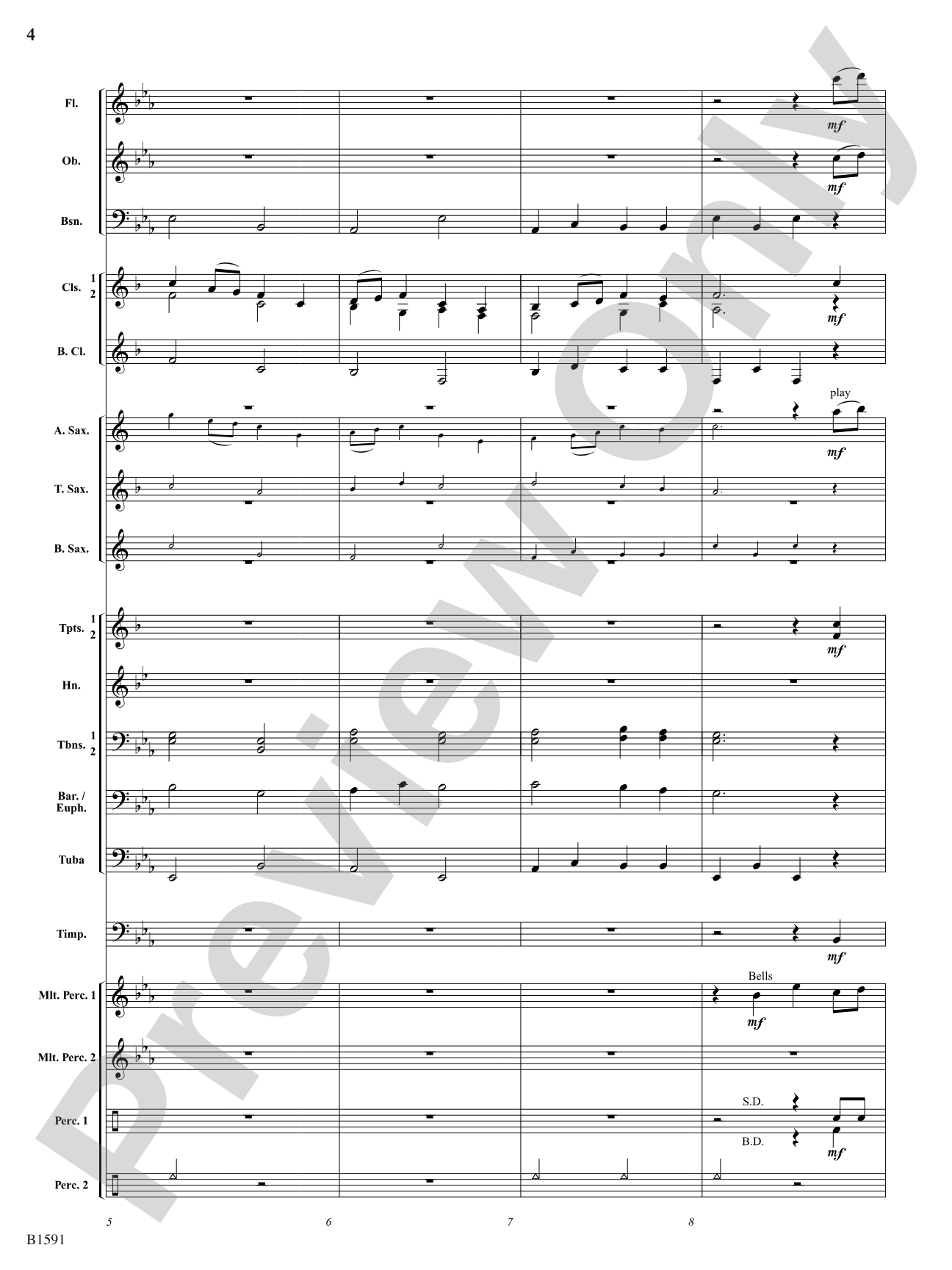 Little Suite for Band: Concert Band Conductor Score & Parts