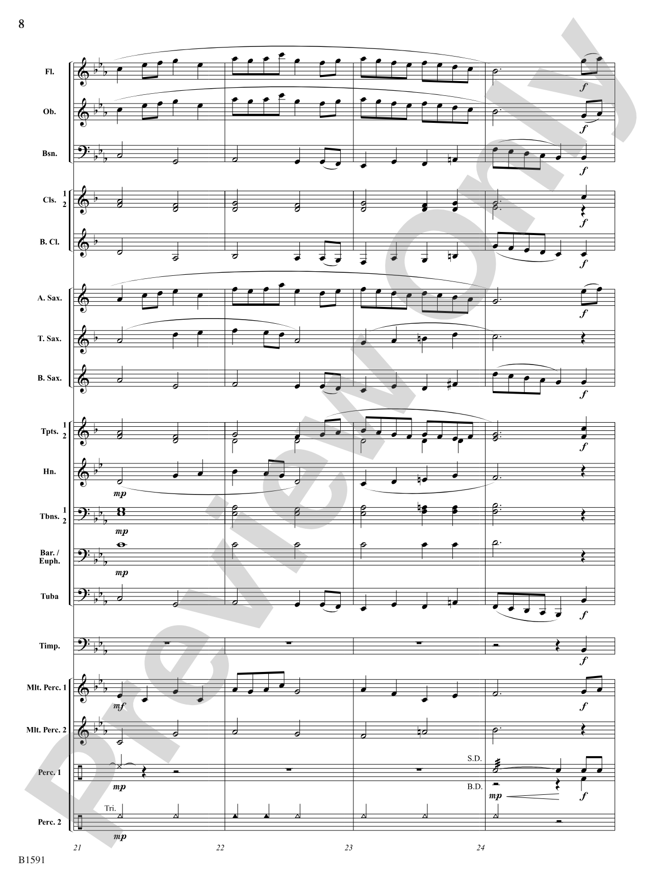 Little Suite for Band: Concert Band Conductor Score & Parts