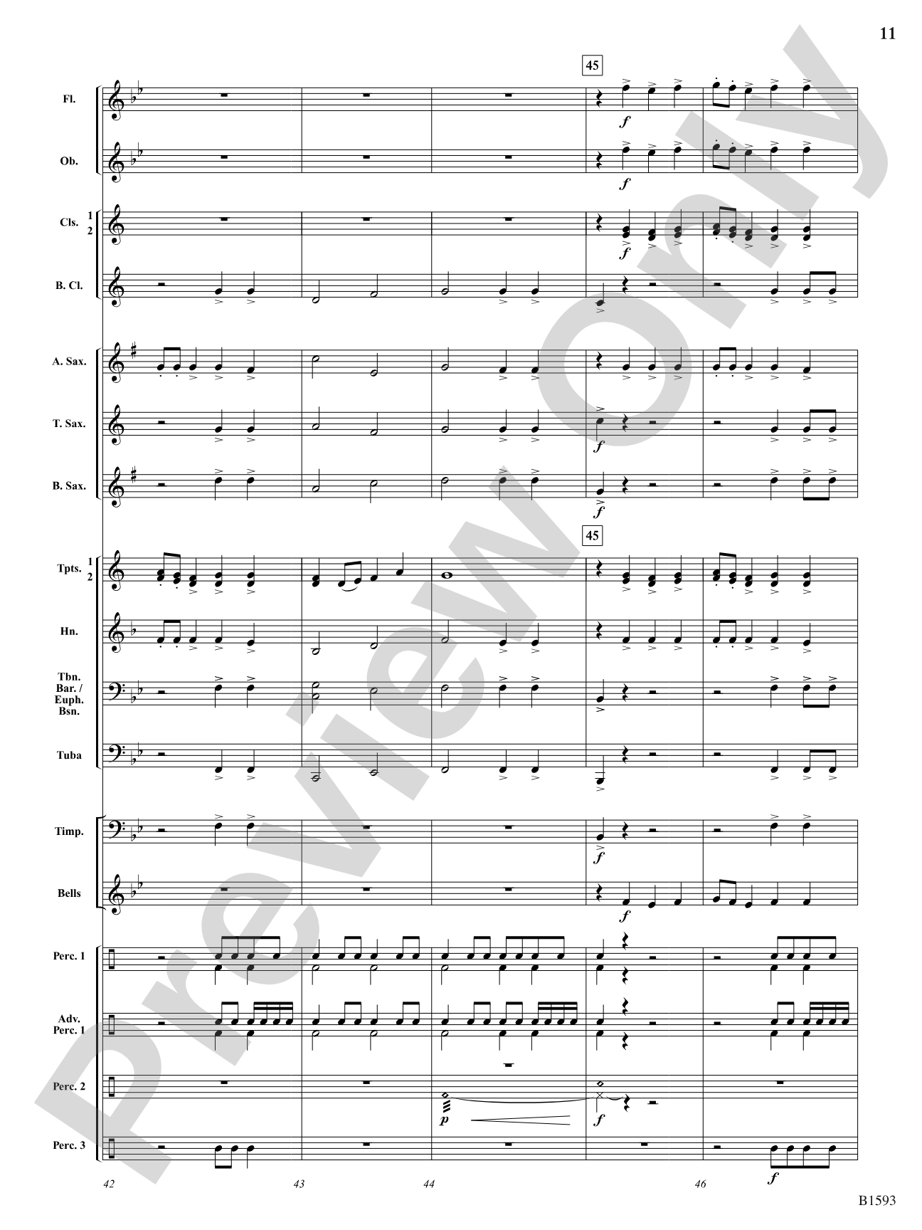 Silver Skies: Concert Band Conductor Score & Parts