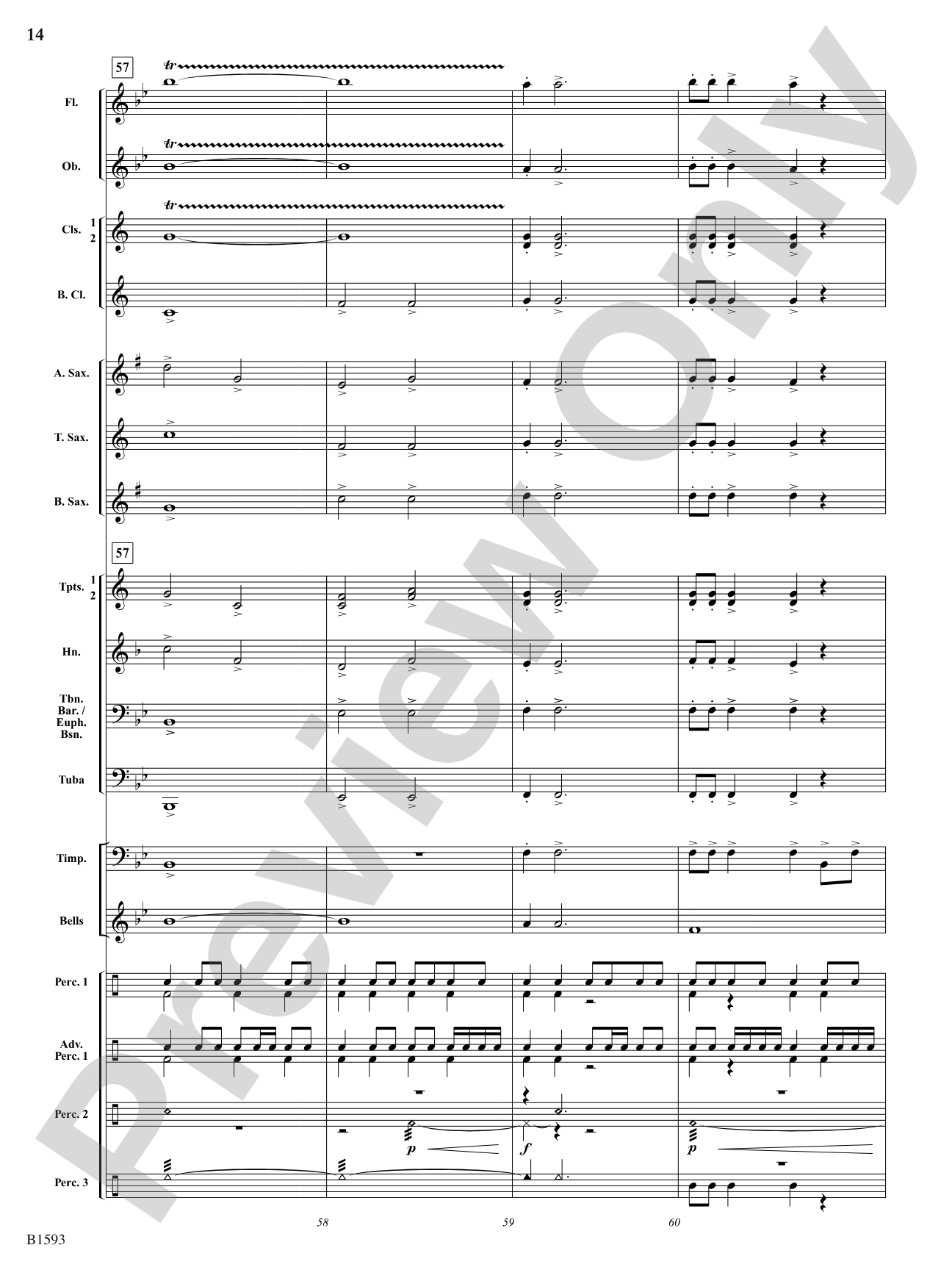 Silver Skies: Concert Band Conductor Score & Parts