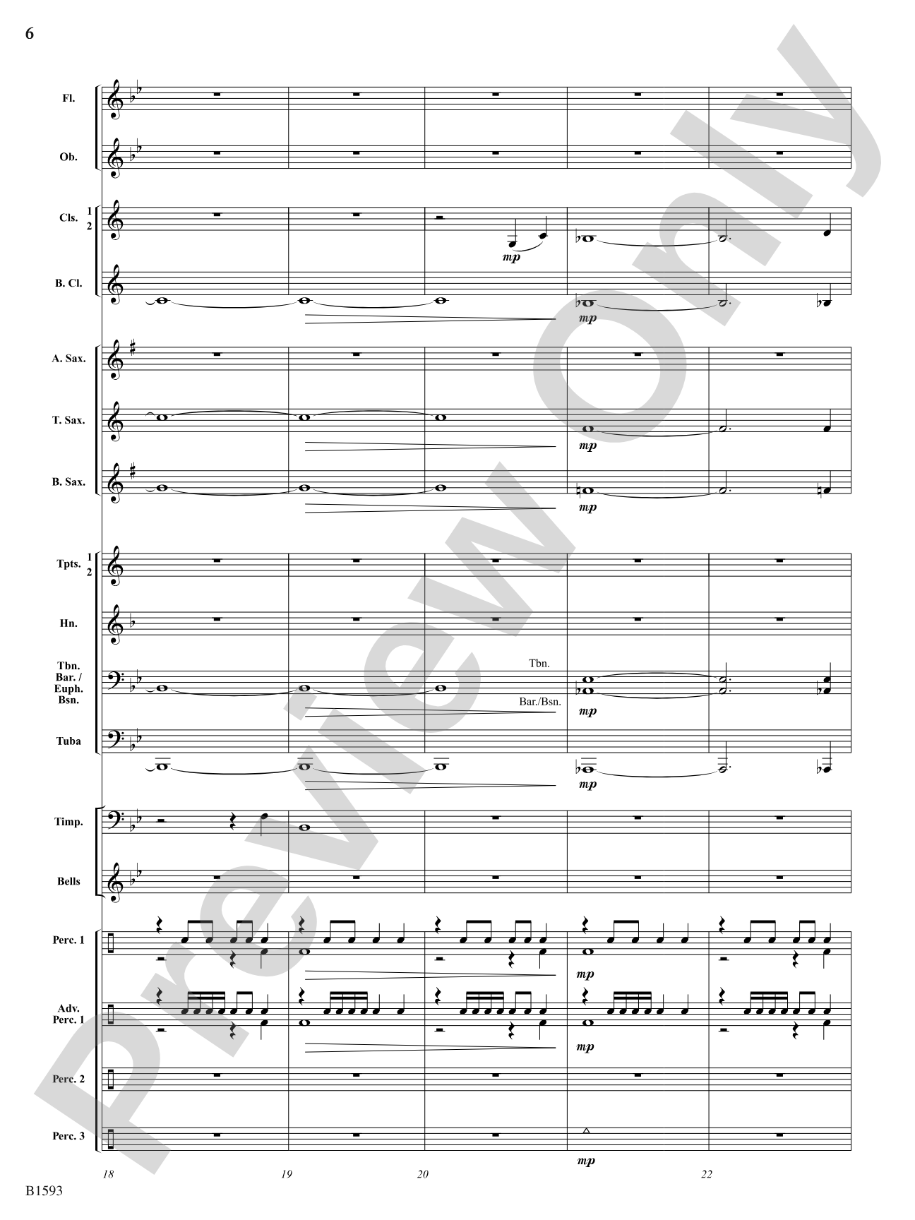 Silver Skies: Concert Band Conductor Score & Parts