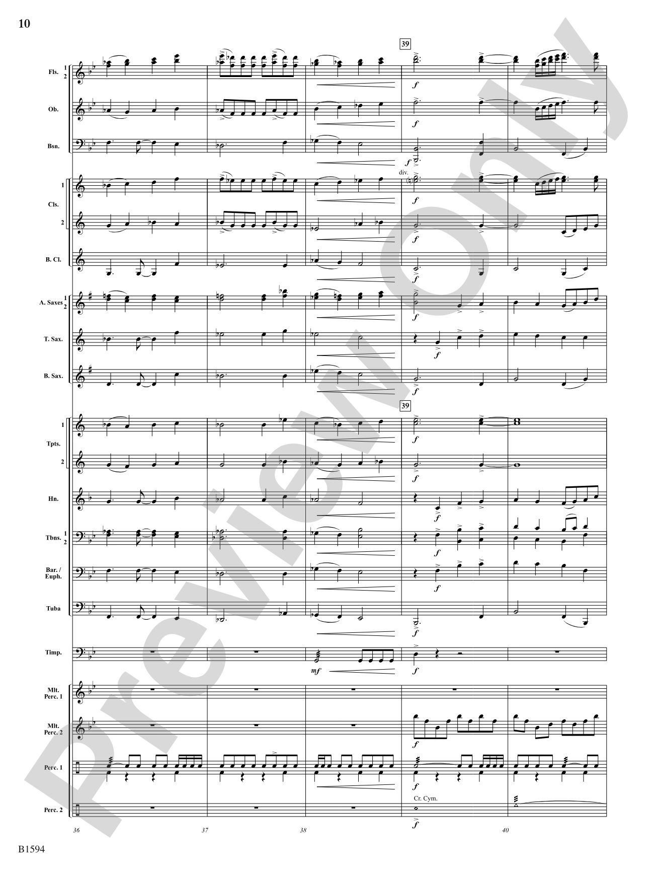 Quasar: Concert Band Conductor Score & Parts