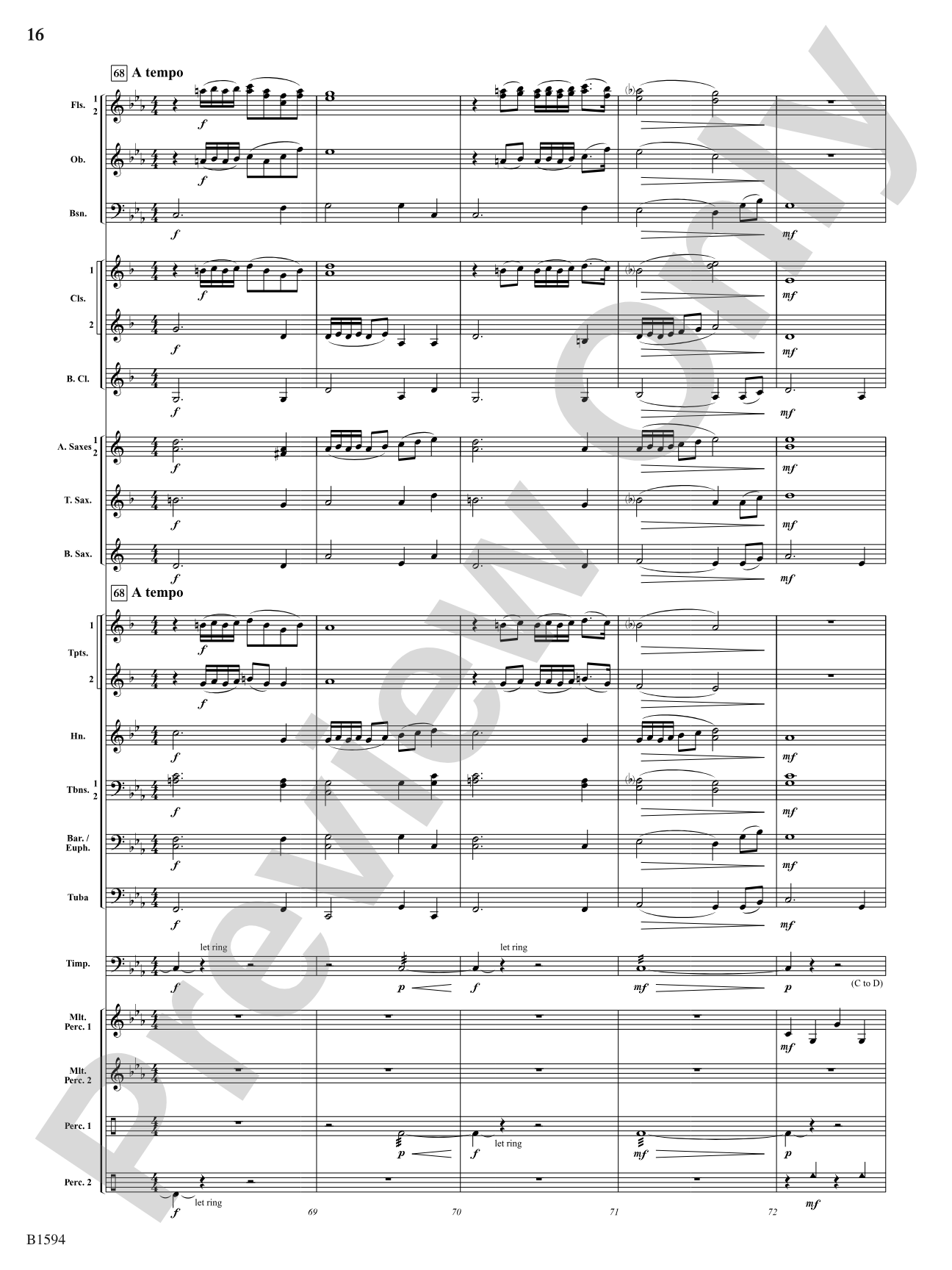 Quasar: Concert Band Conductor Score & Parts