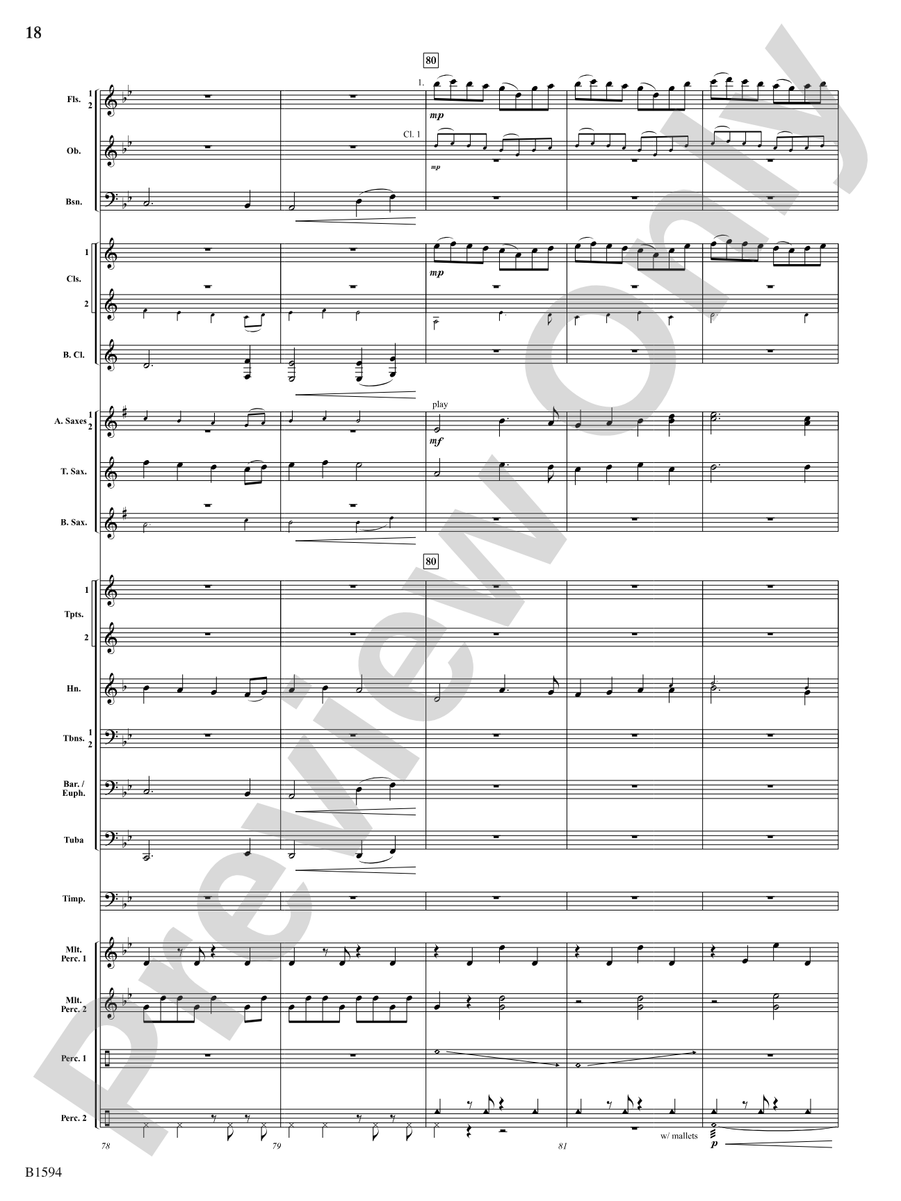 Quasar: Concert Band Conductor Score & Parts