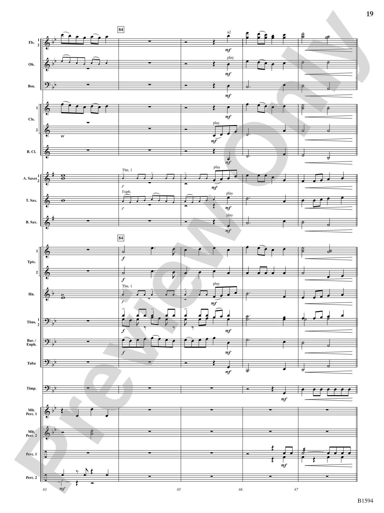 Quasar: Concert Band Conductor Score & Parts