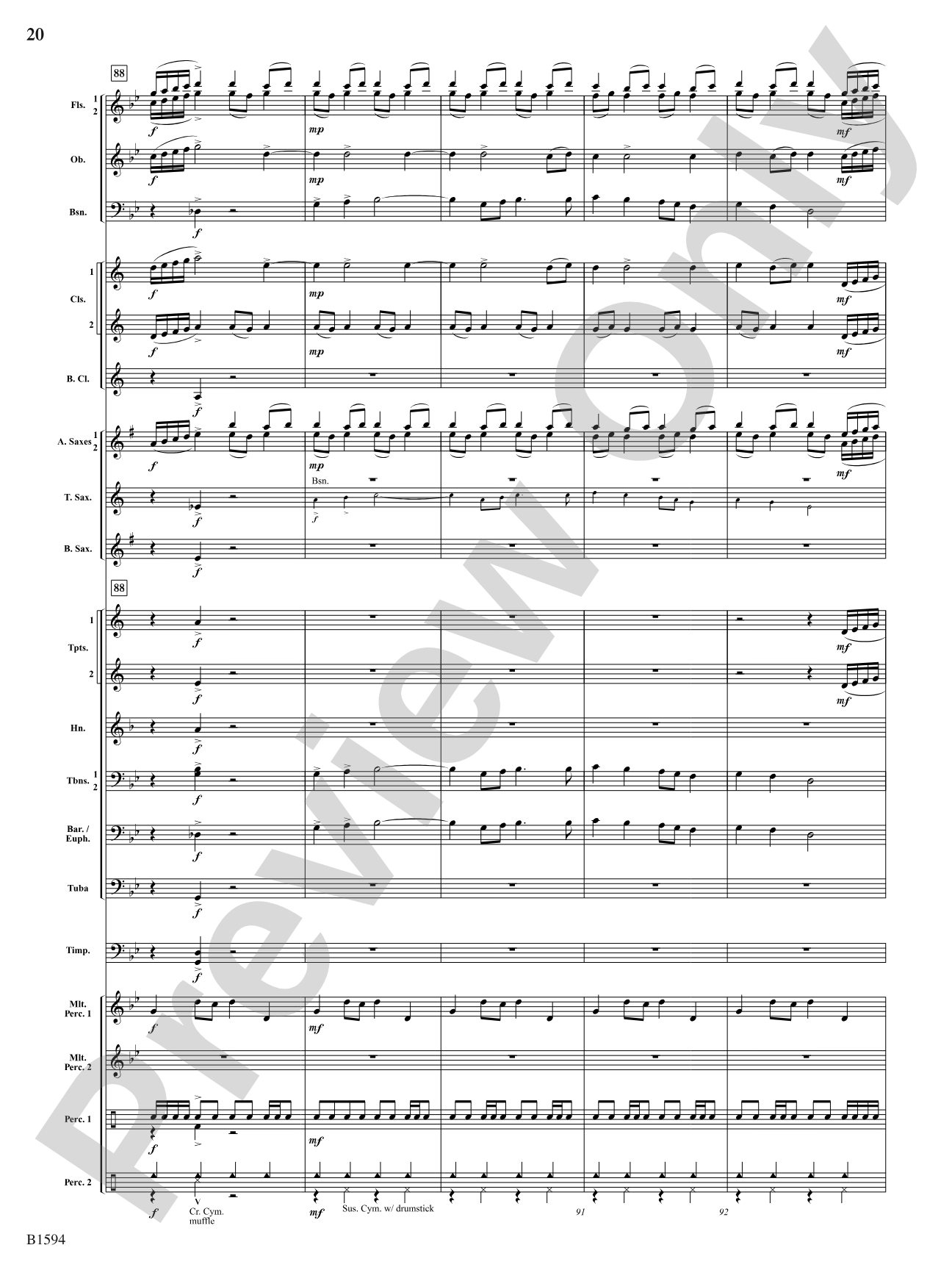 Quasar: Concert Band Conductor Score & Parts