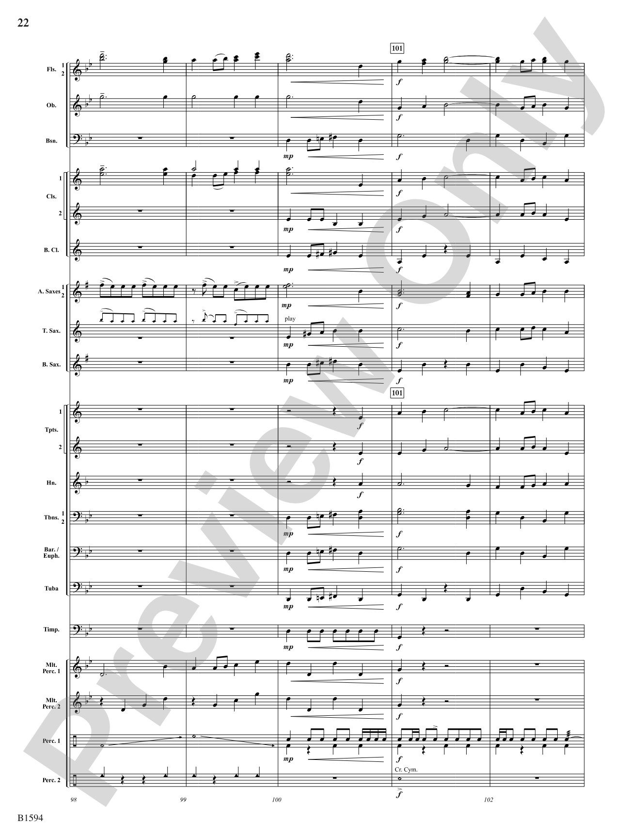 Quasar: Concert Band Conductor Score & Parts