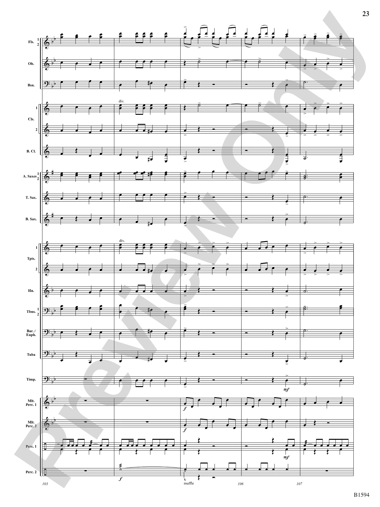 Quasar: Concert Band Conductor Score & Parts