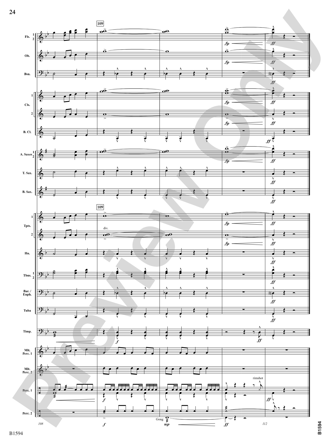 Quasar: Concert Band Conductor Score & Parts