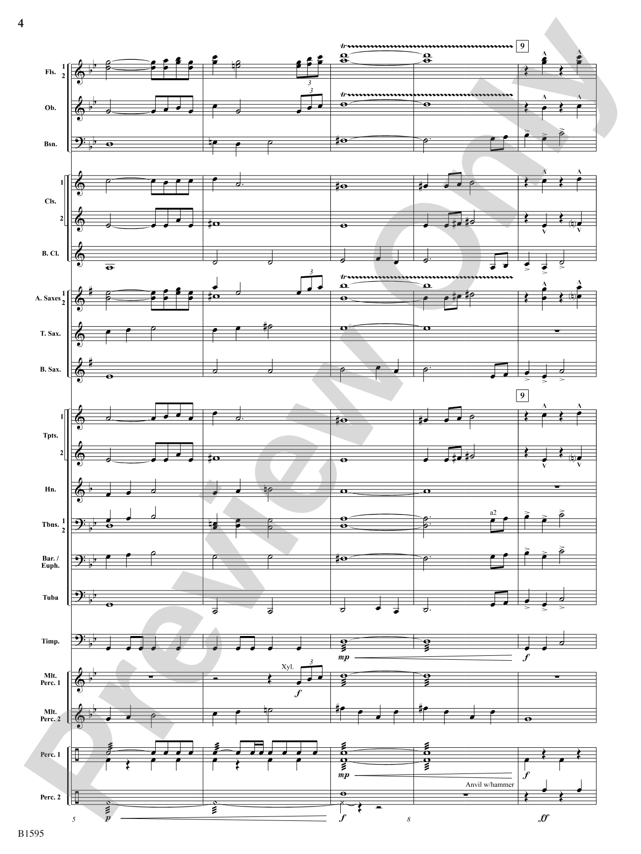 On a Russian Rowing Chanty: Concert Band Conductor Score & Parts