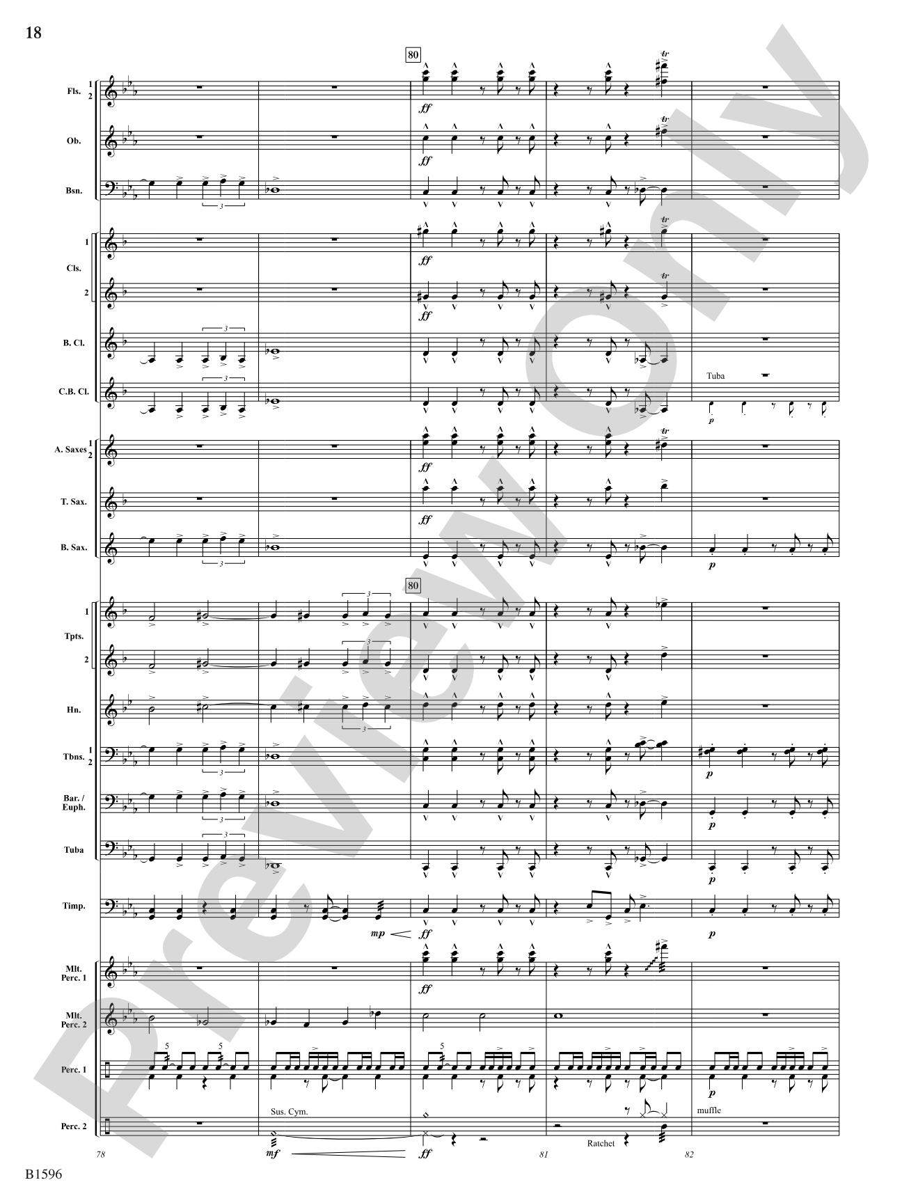 Marche Diabolique: Concert Band Conductor Score & Parts