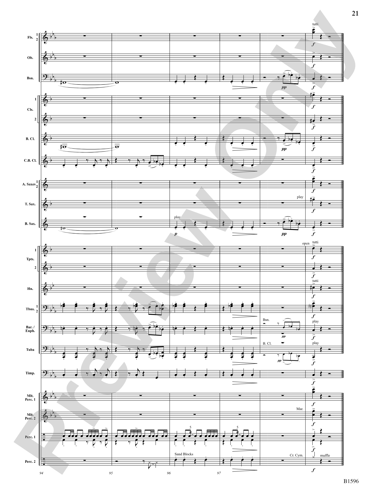 Marche Diabolique: Concert Band Conductor Score & Parts