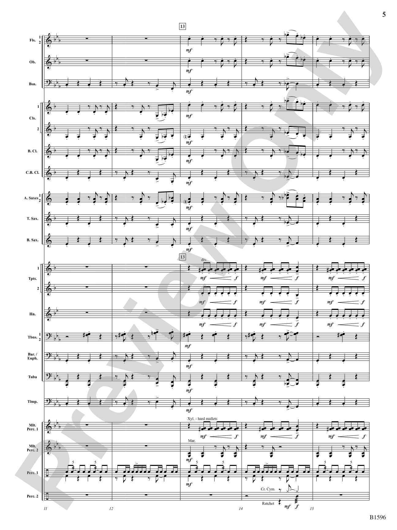Marche Diabolique: Concert Band Conductor Score & Parts