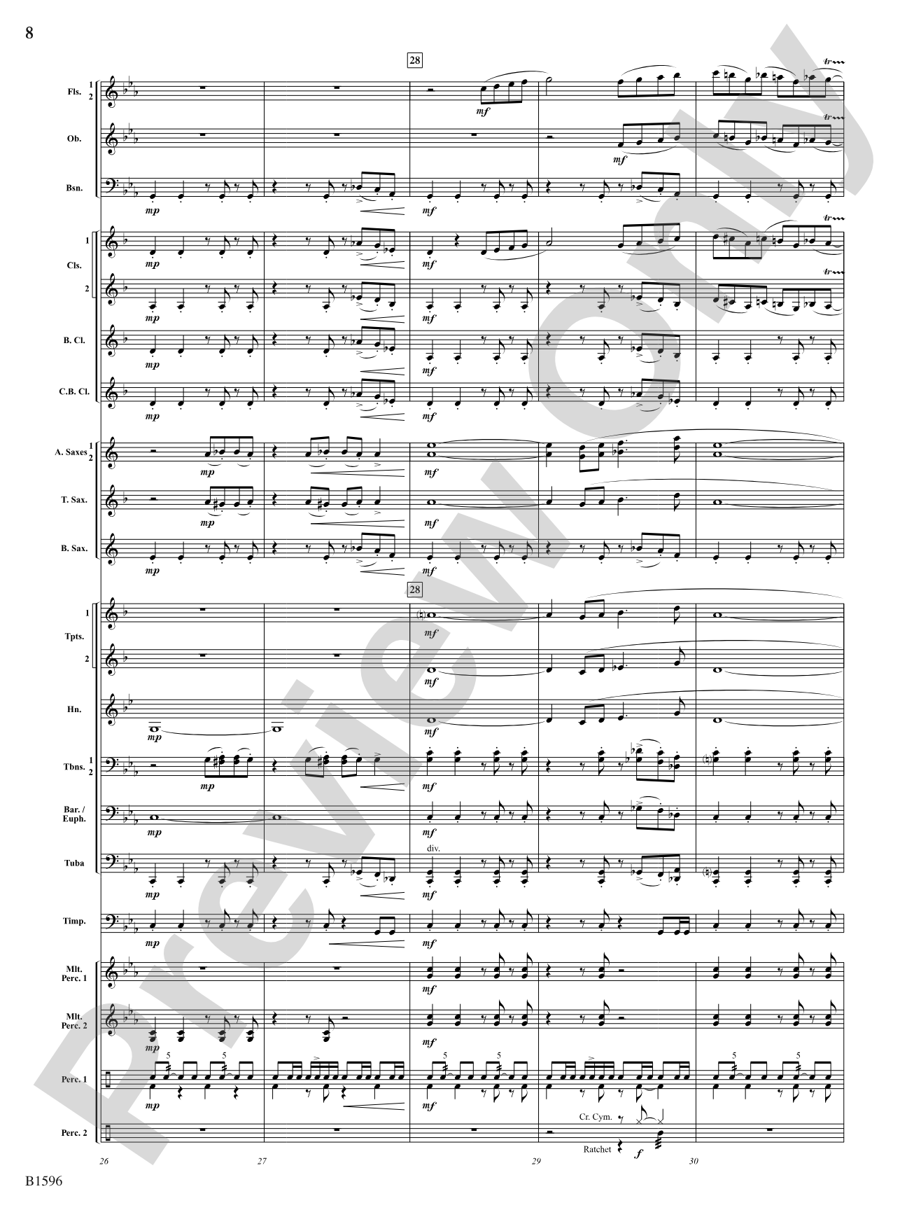 Marche Diabolique: Concert Band Conductor Score & Parts