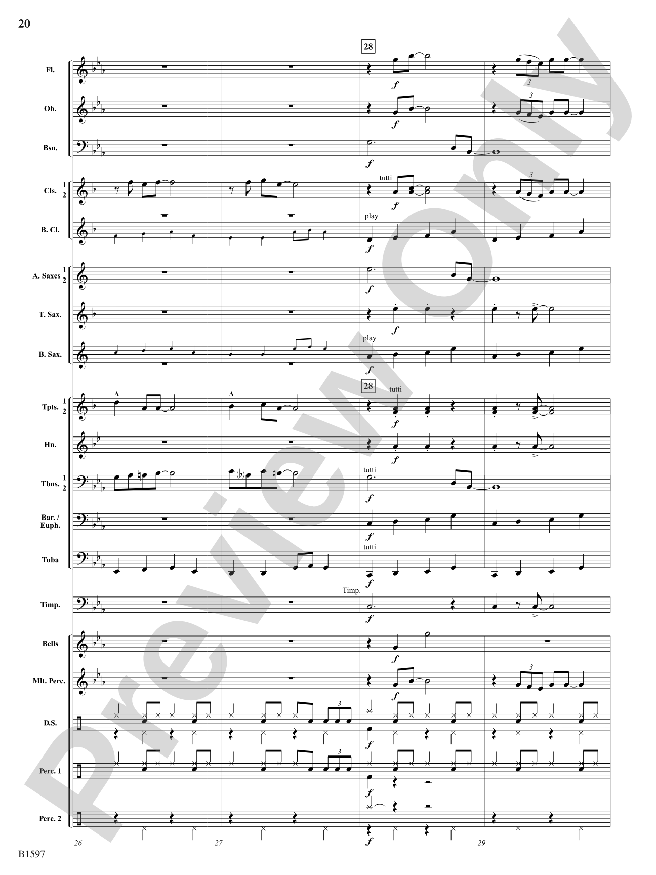 Color Jam: Concert Band Conductor Score & Parts