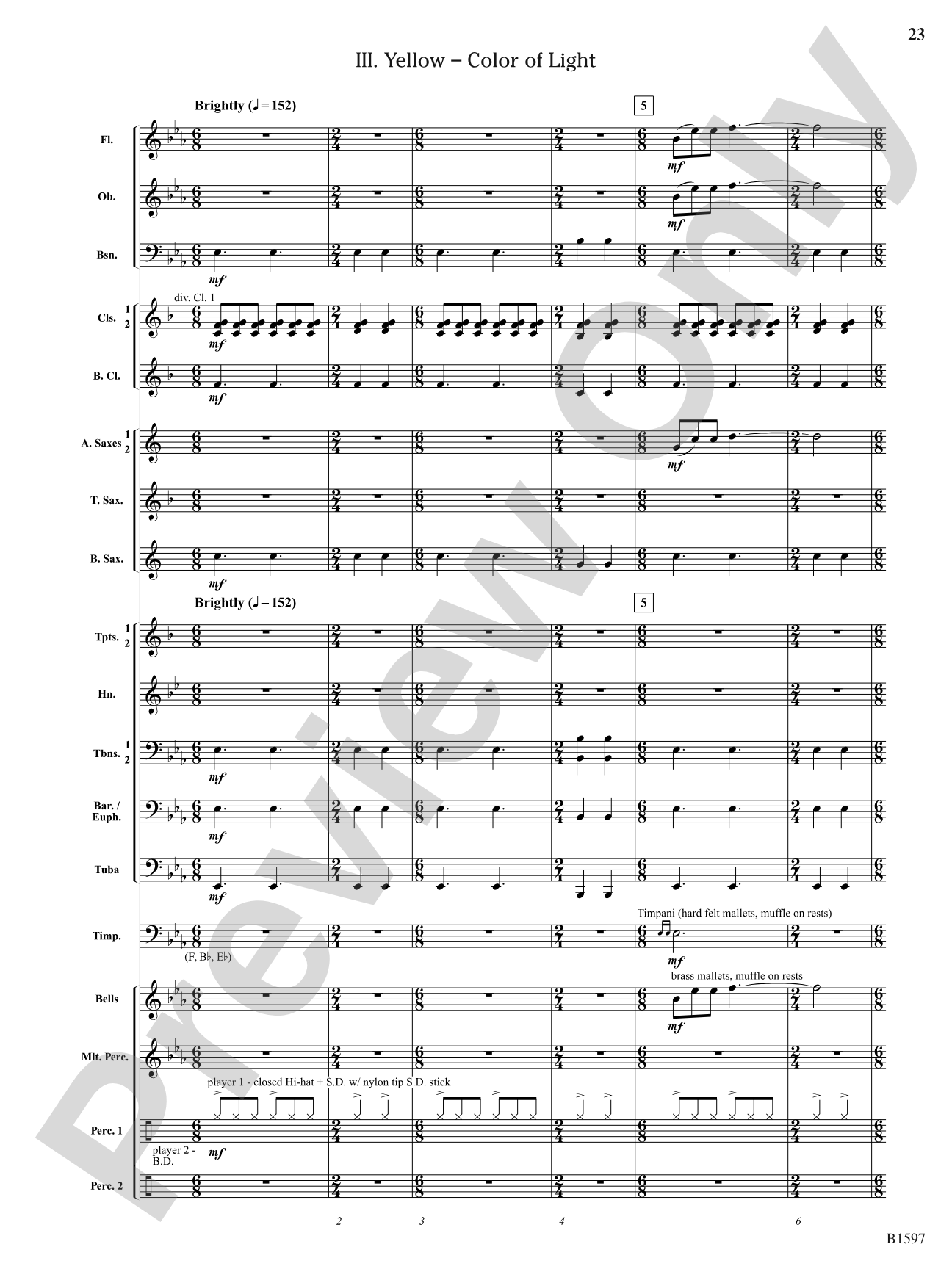 Color Jam: Concert Band Conductor Score & Parts