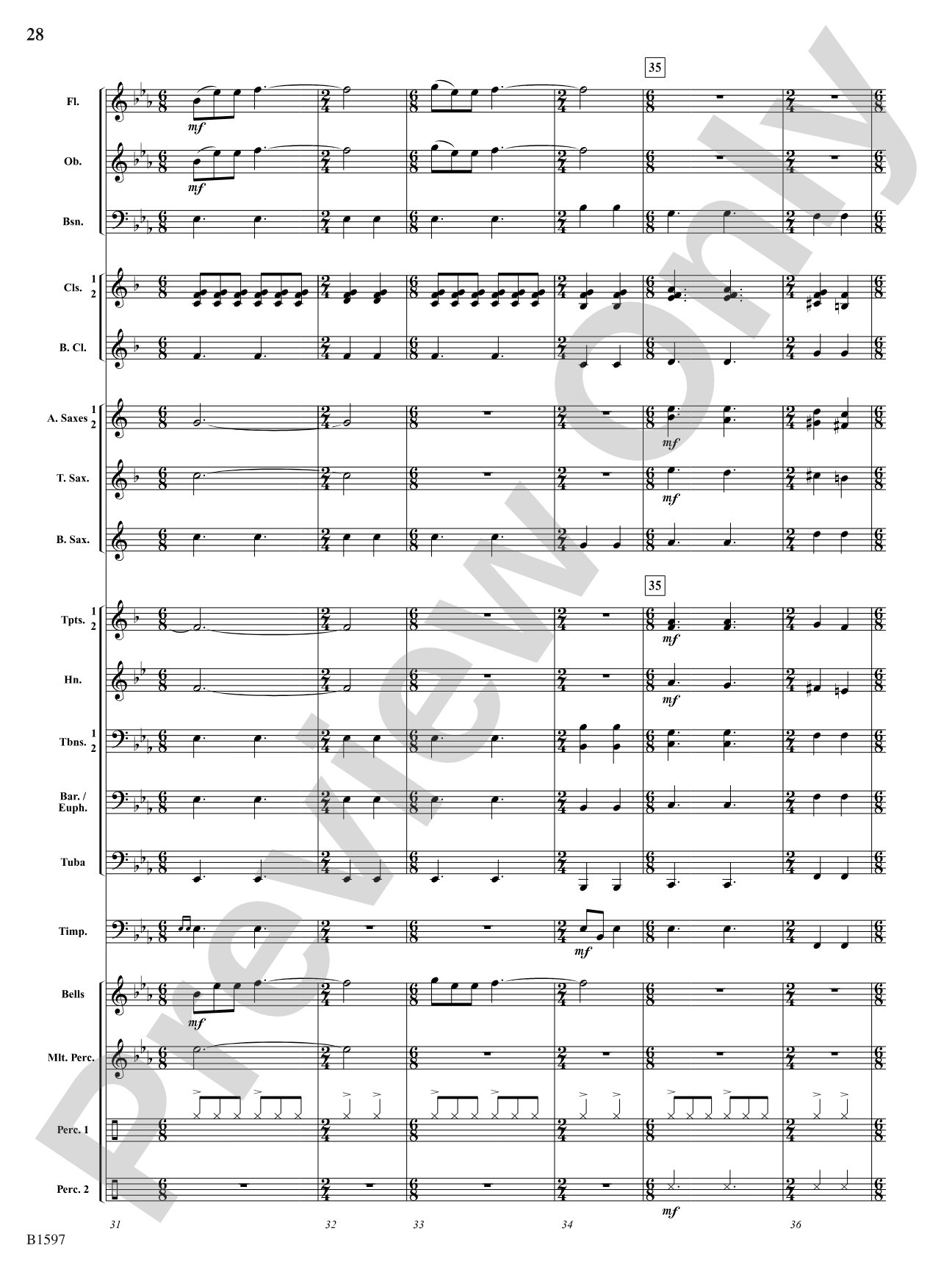 Color Jam: Concert Band Conductor Score & Parts