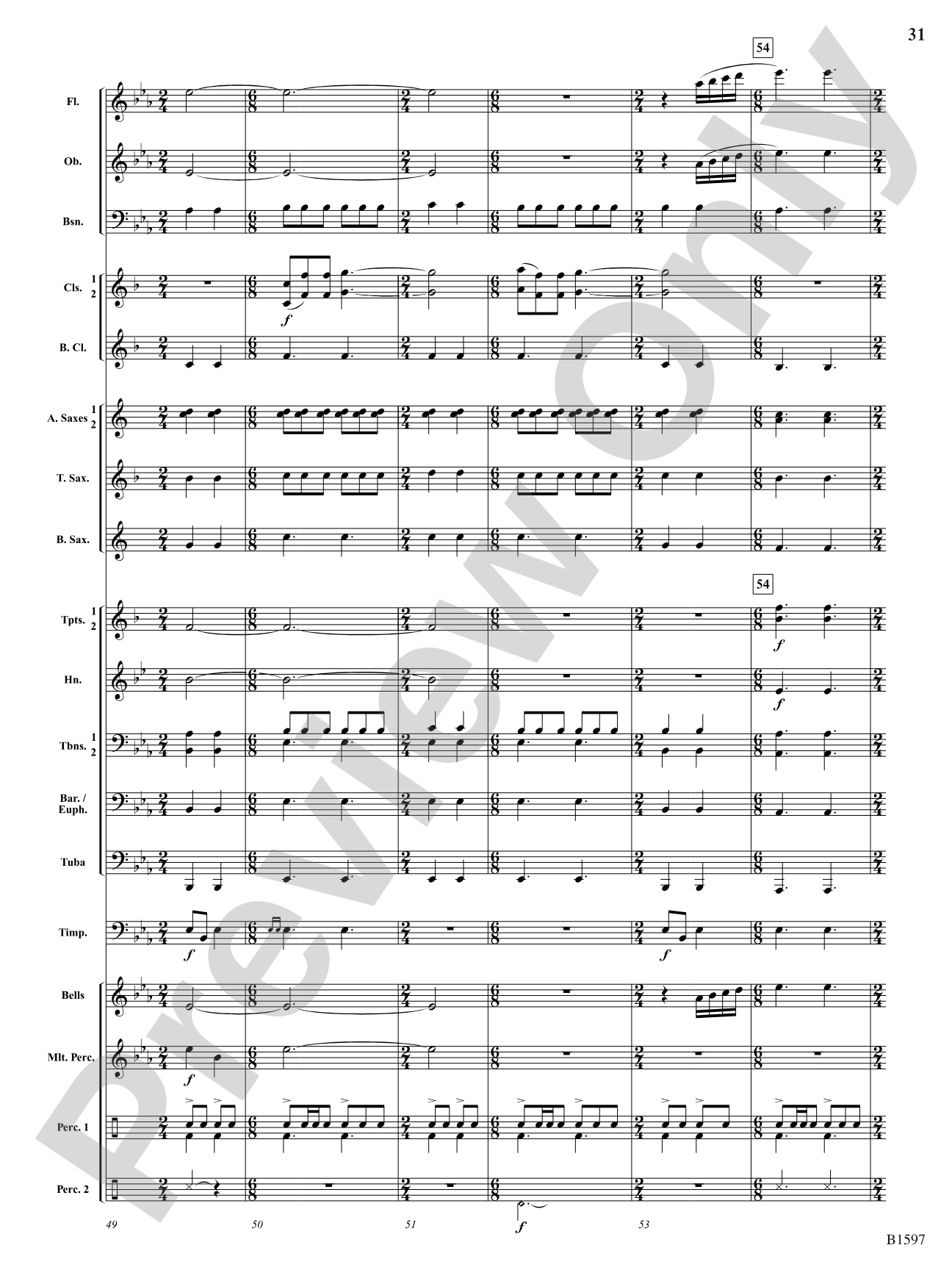 Color Jam: Concert Band Conductor Score & Parts