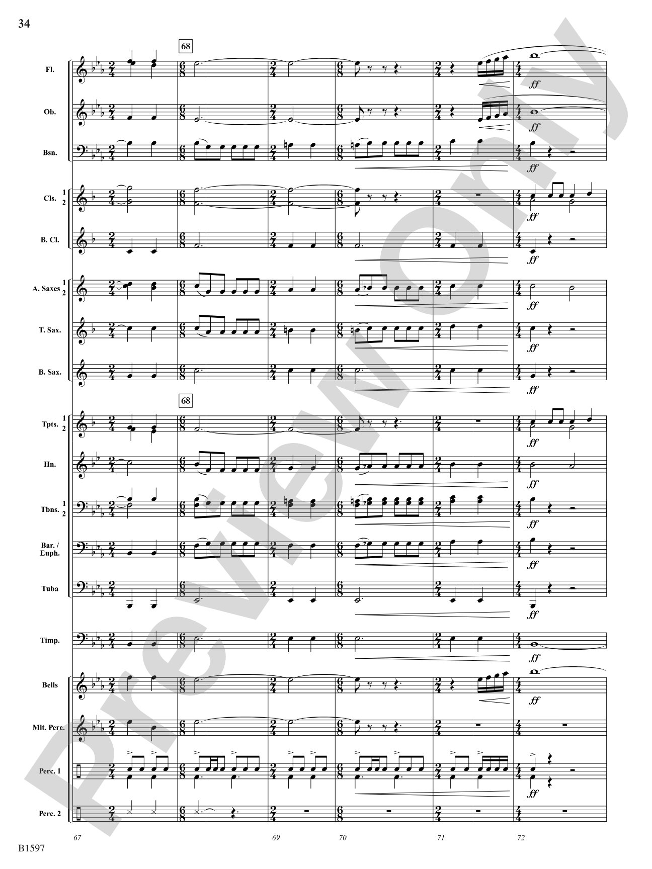 Color Jam: Concert Band Conductor Score & Parts