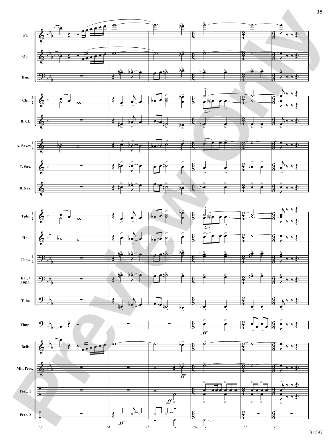 Color Jam: Concert Band Conductor Score & Parts