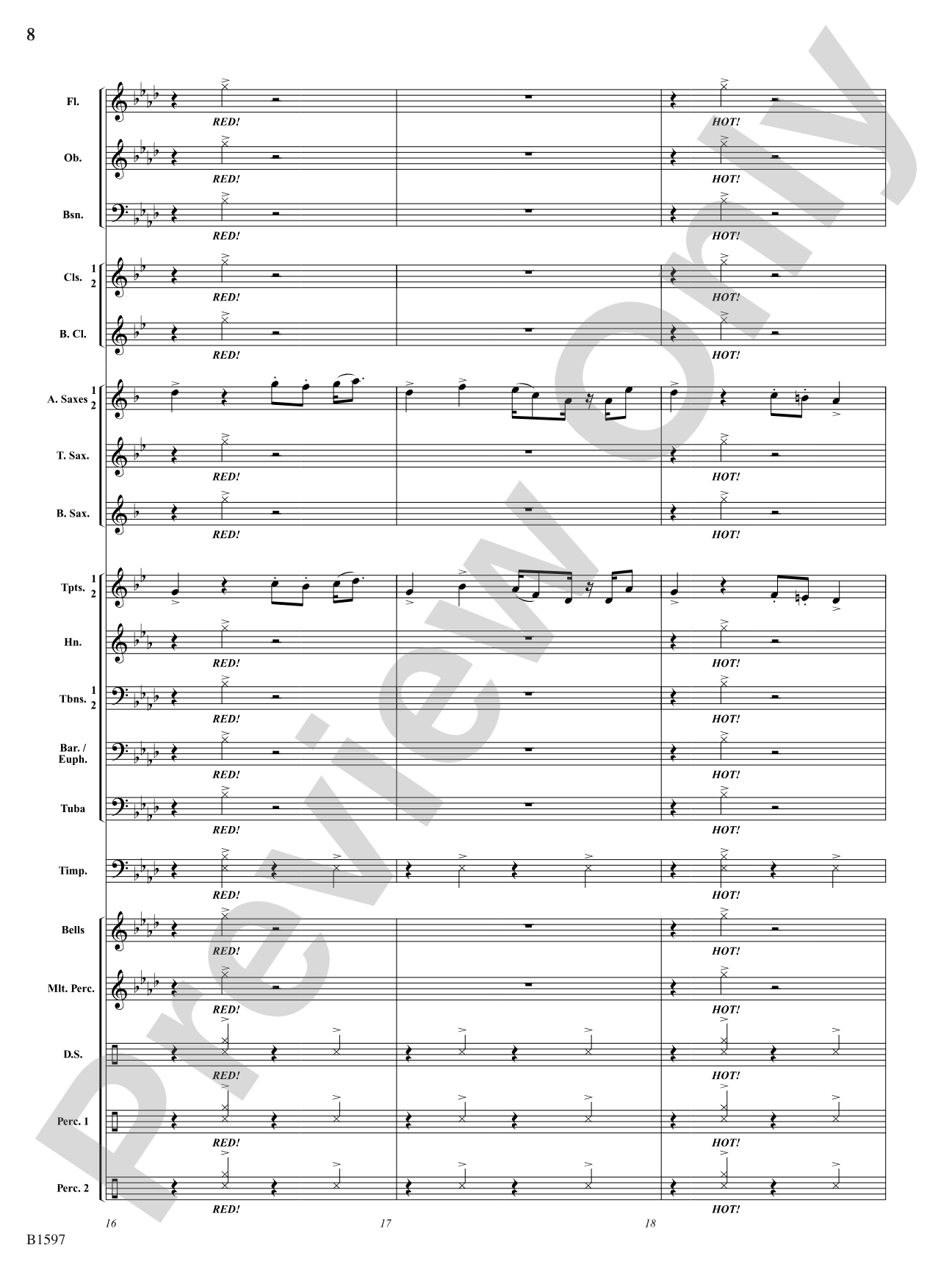 Color Jam: Concert Band Conductor Score & Parts