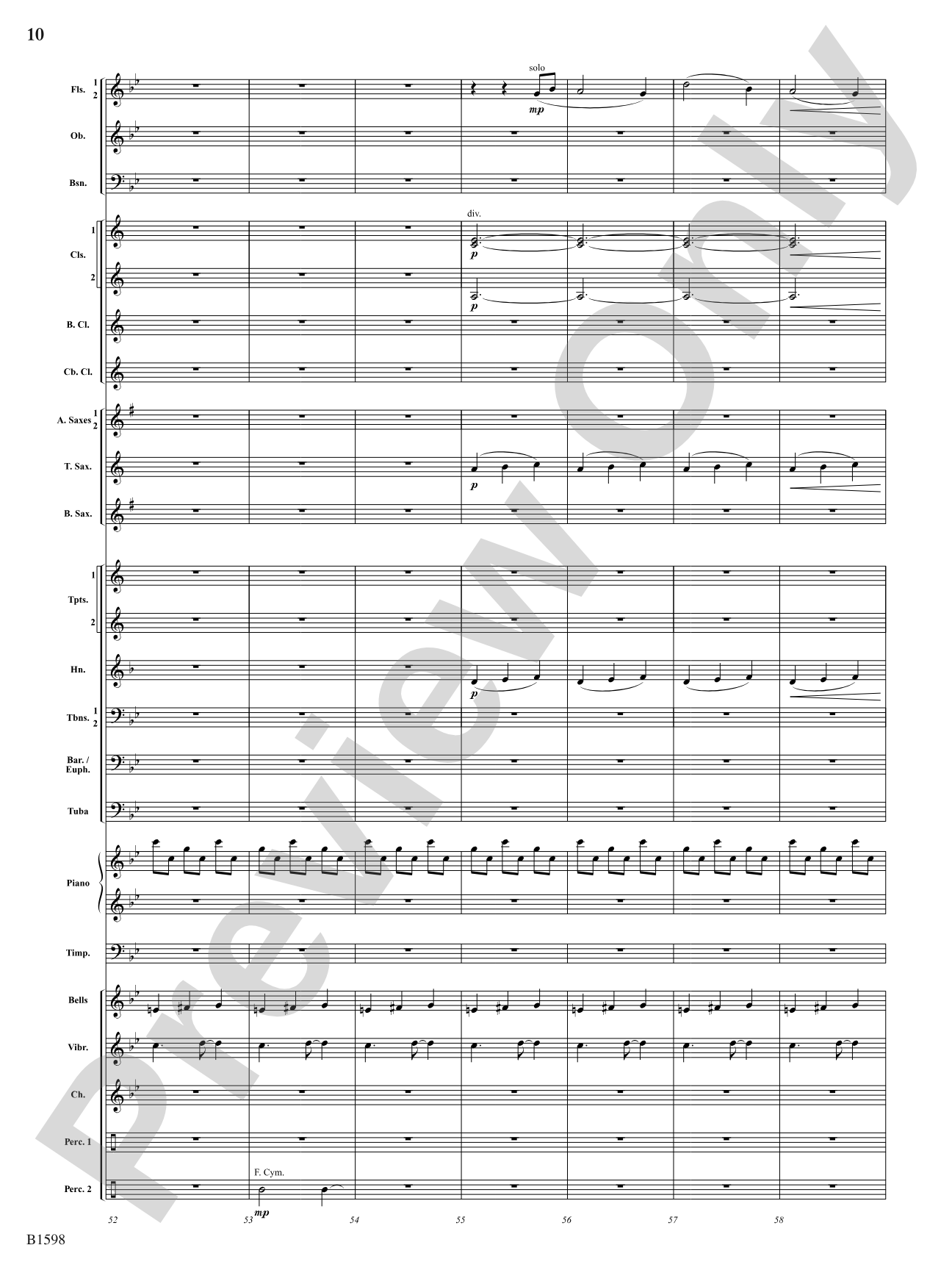 Phasing Thunder: Concert Band Conductor Score & Parts