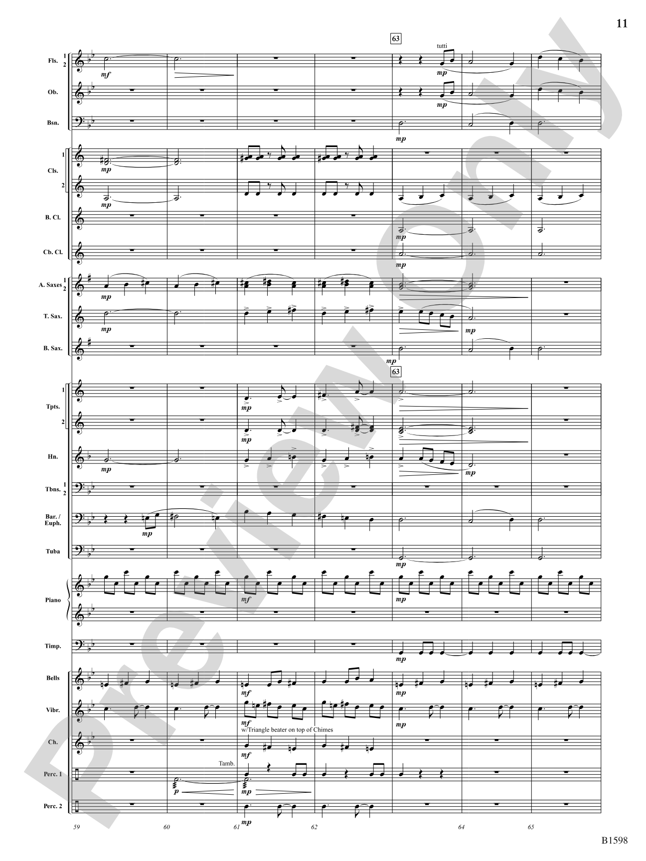 Phasing Thunder: Concert Band Conductor Score & Parts