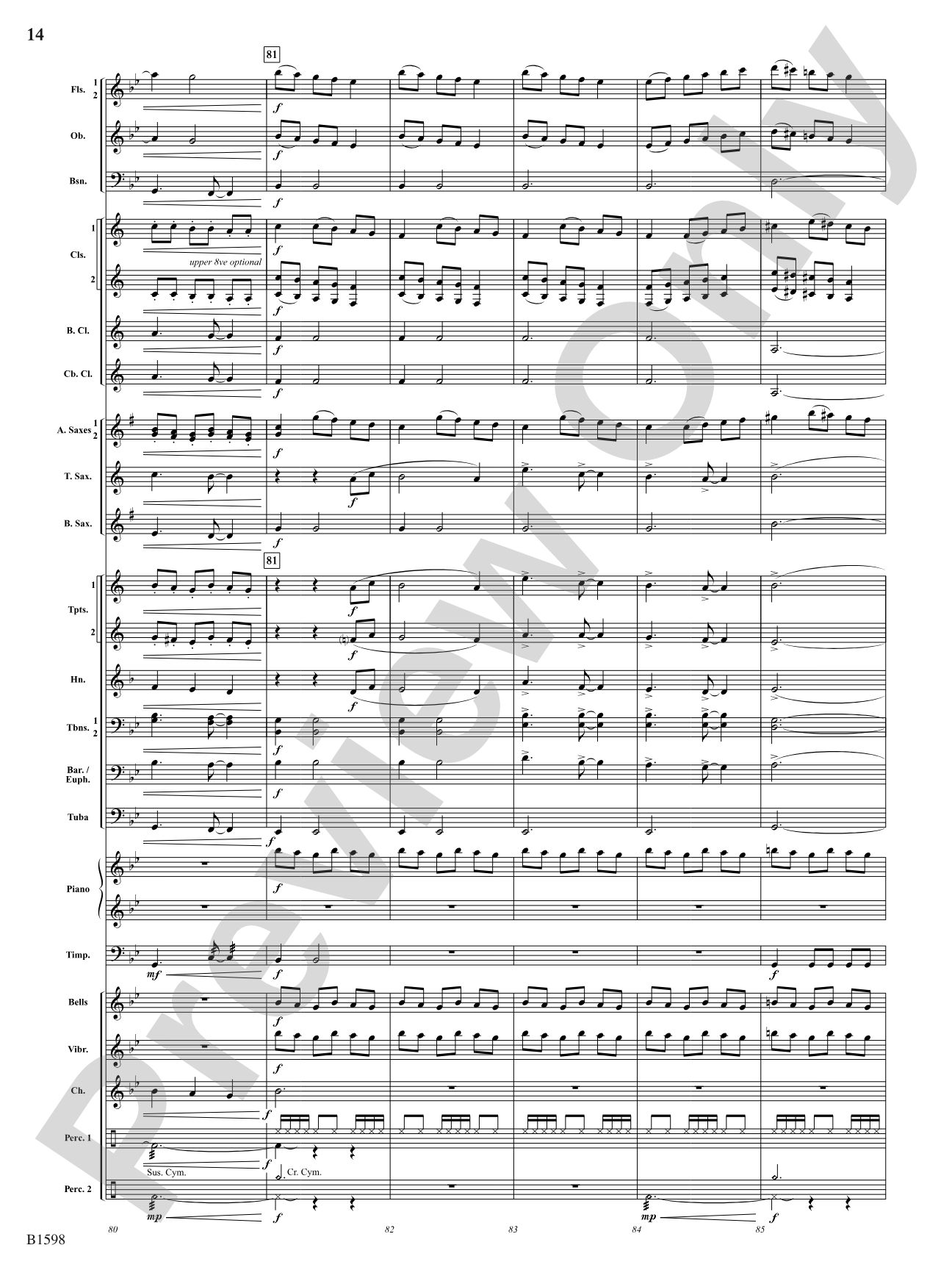 Phasing Thunder: Concert Band Conductor Score & Parts