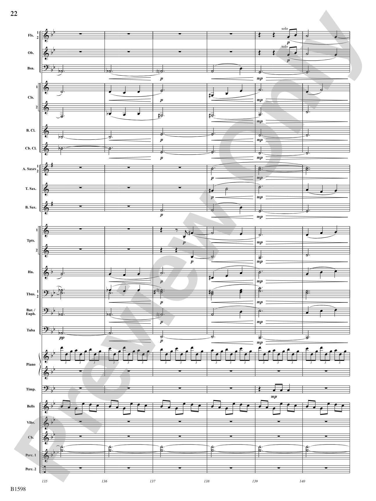 Phasing Thunder: Concert Band Conductor Score & Parts
