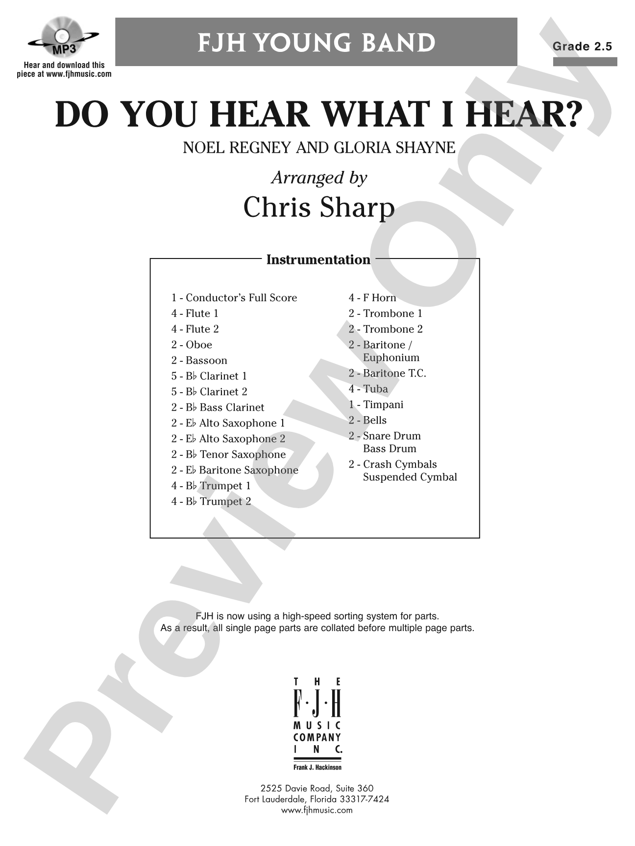 Do You Hear What I Hear?: Score: Concert Band