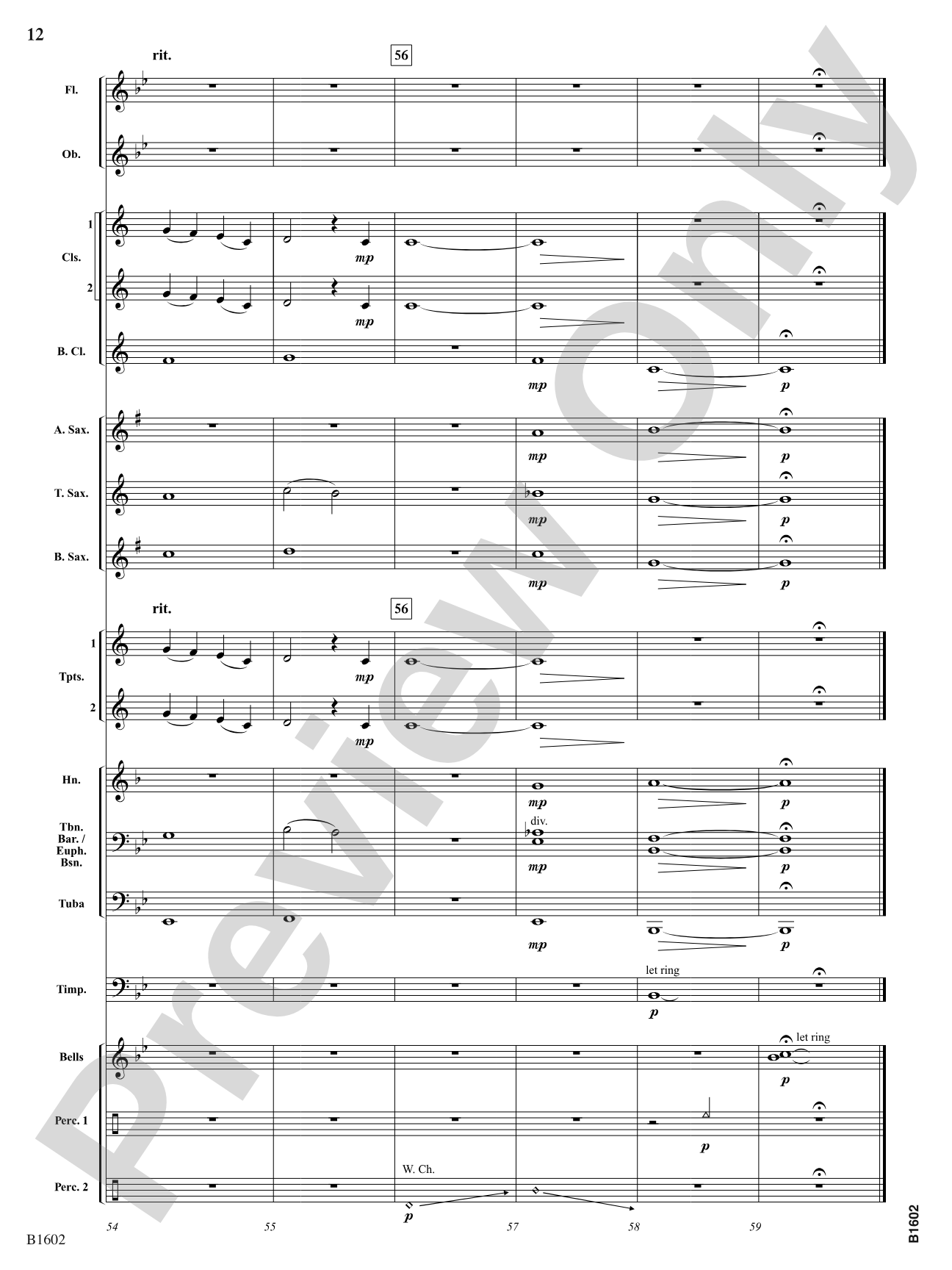 ...At Twilight: Concert Band Conductor Score & Parts
