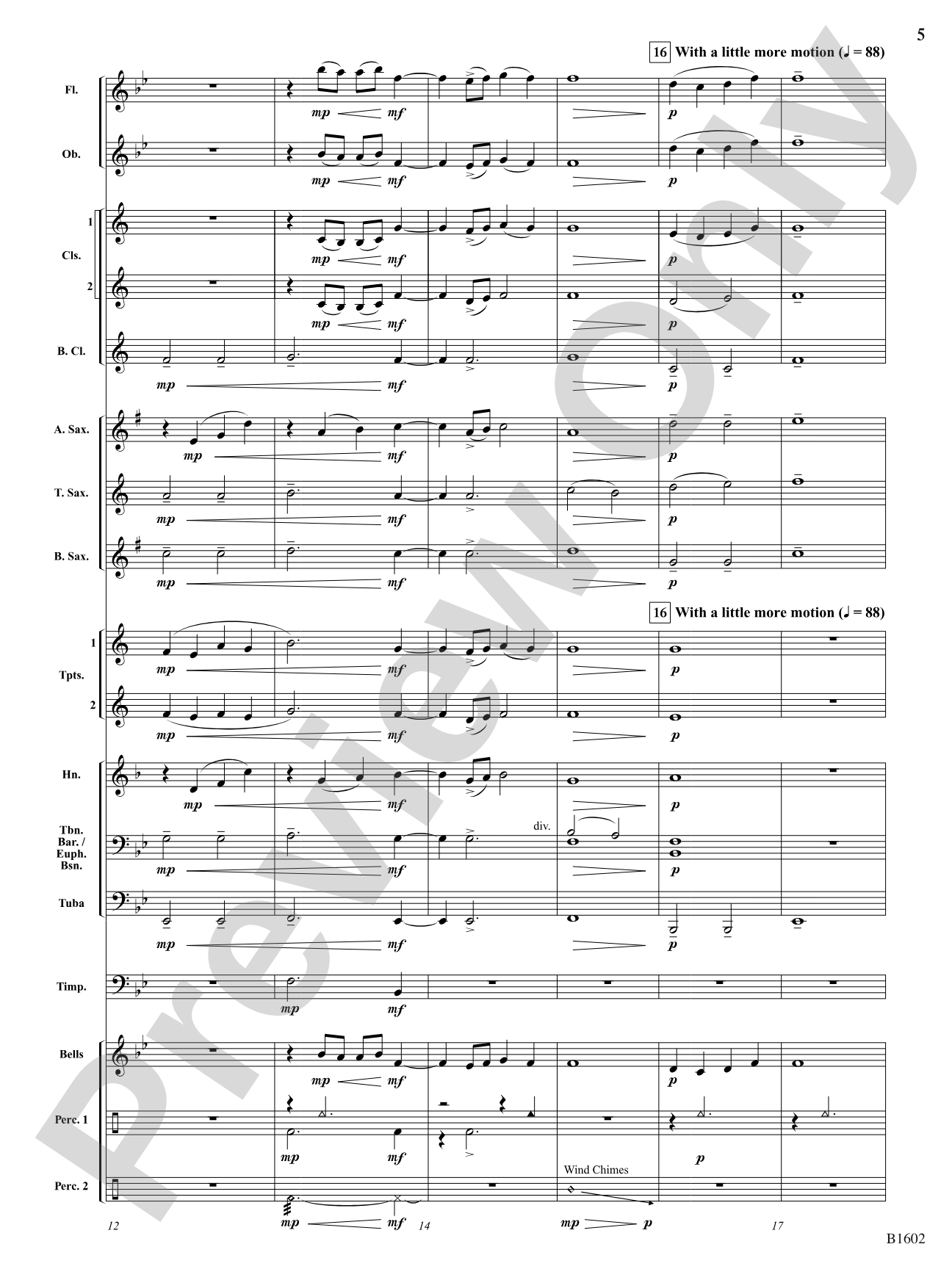 ...At Twilight: Concert Band Conductor Score & Parts