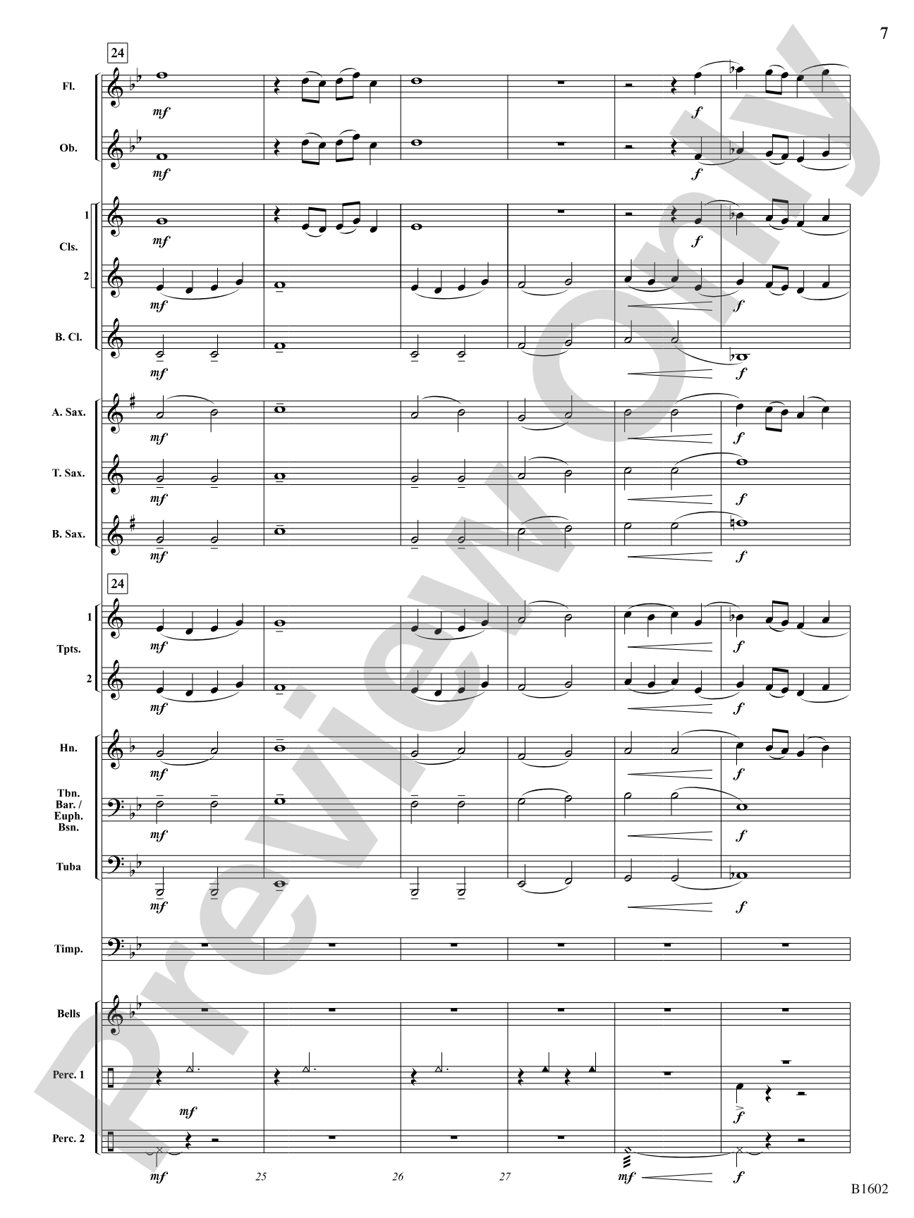 ...At Twilight: Concert Band Conductor Score & Parts