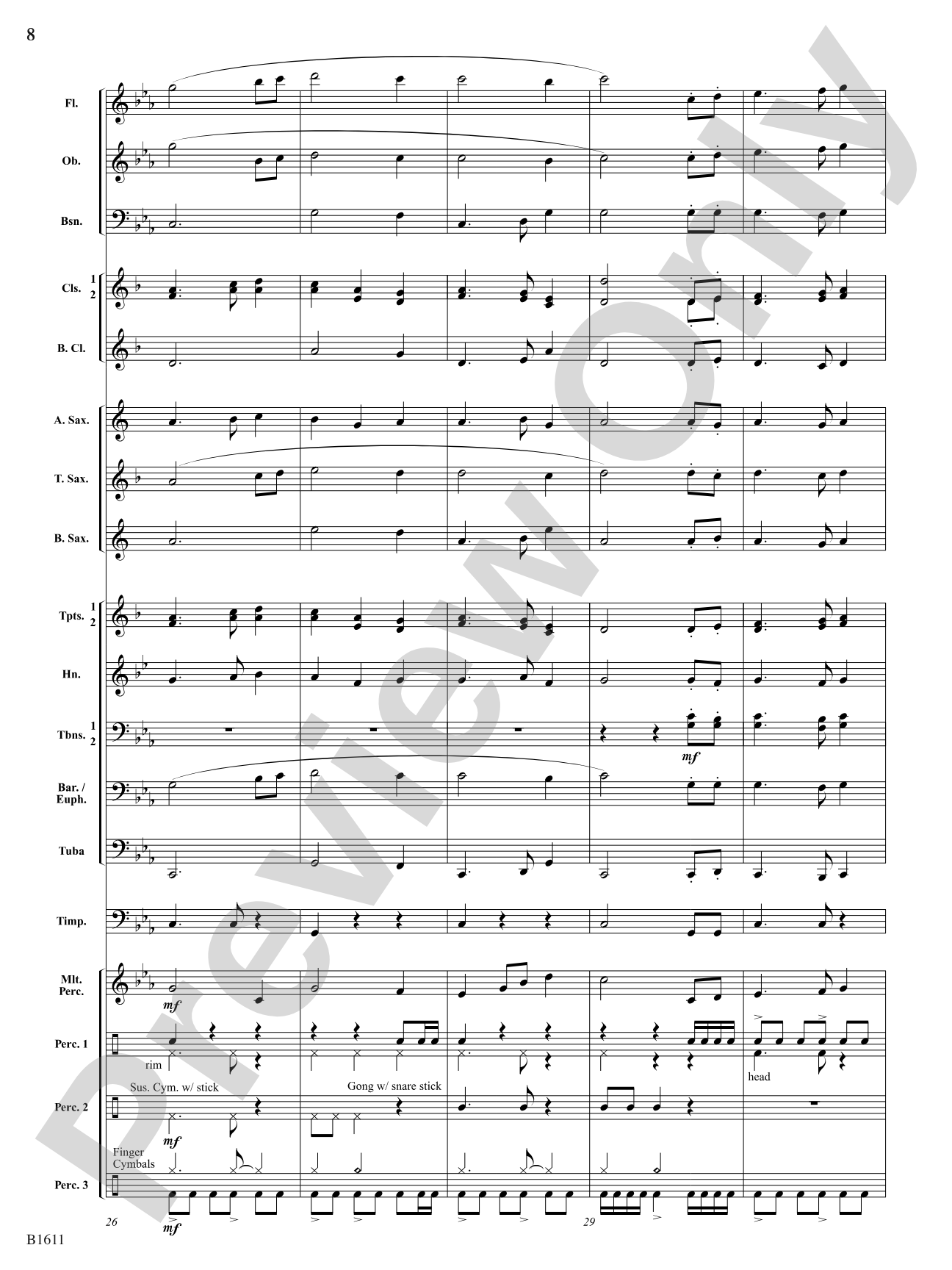 Eyes of the Dragon: Concert Band Conductor Score & Parts
