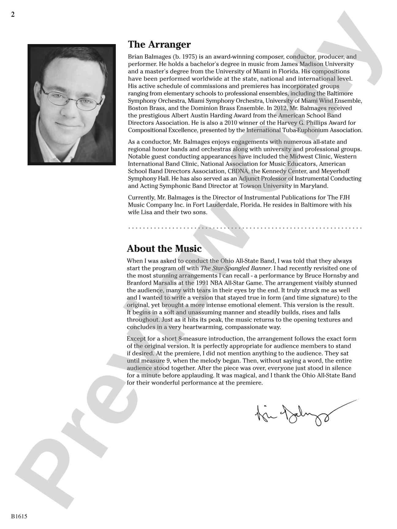 The Star-Spangled Banner: Concert Band Conductor Score & Parts
