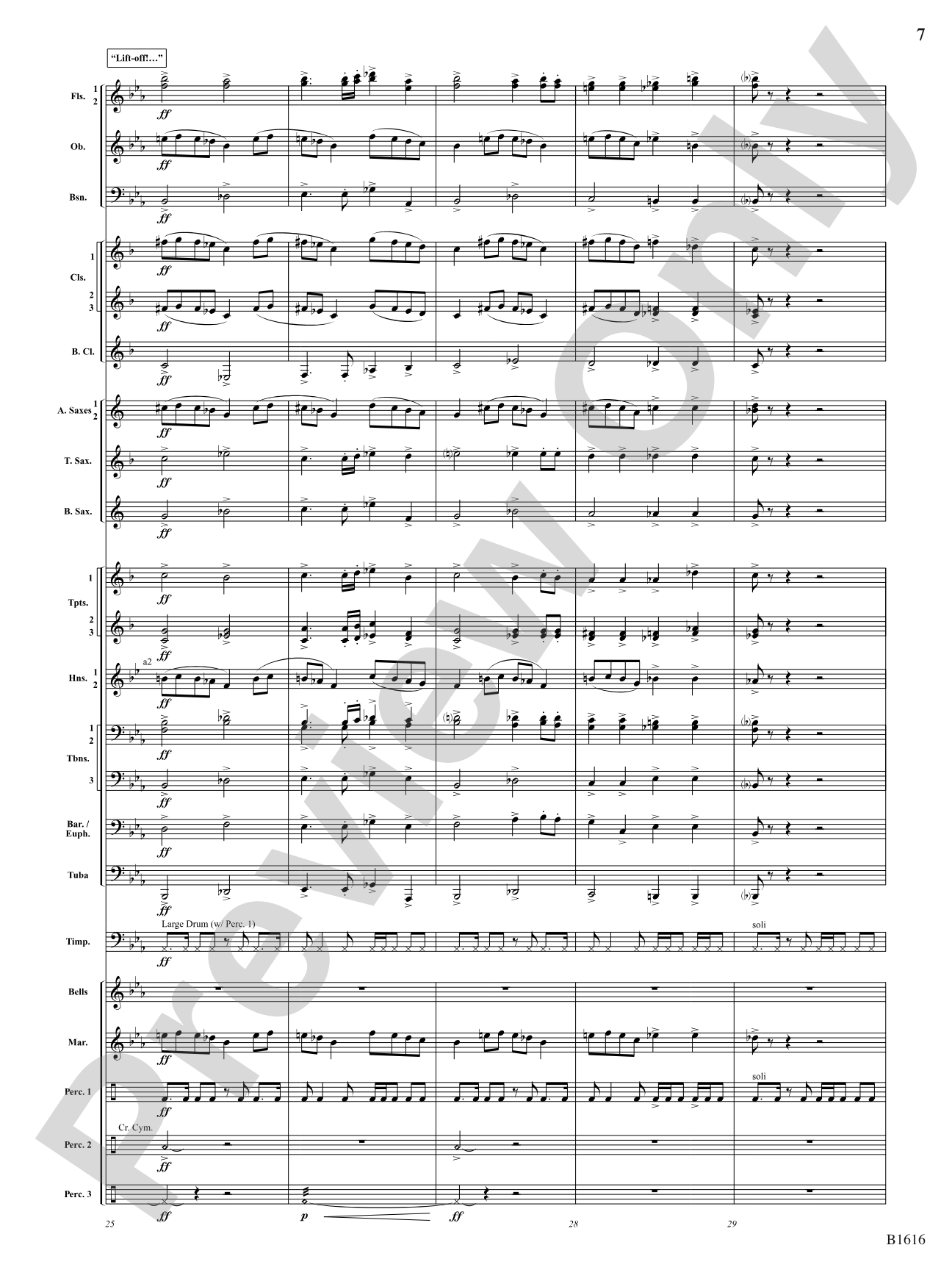 One Giant Leap: Concert Band Conductor Score & Parts