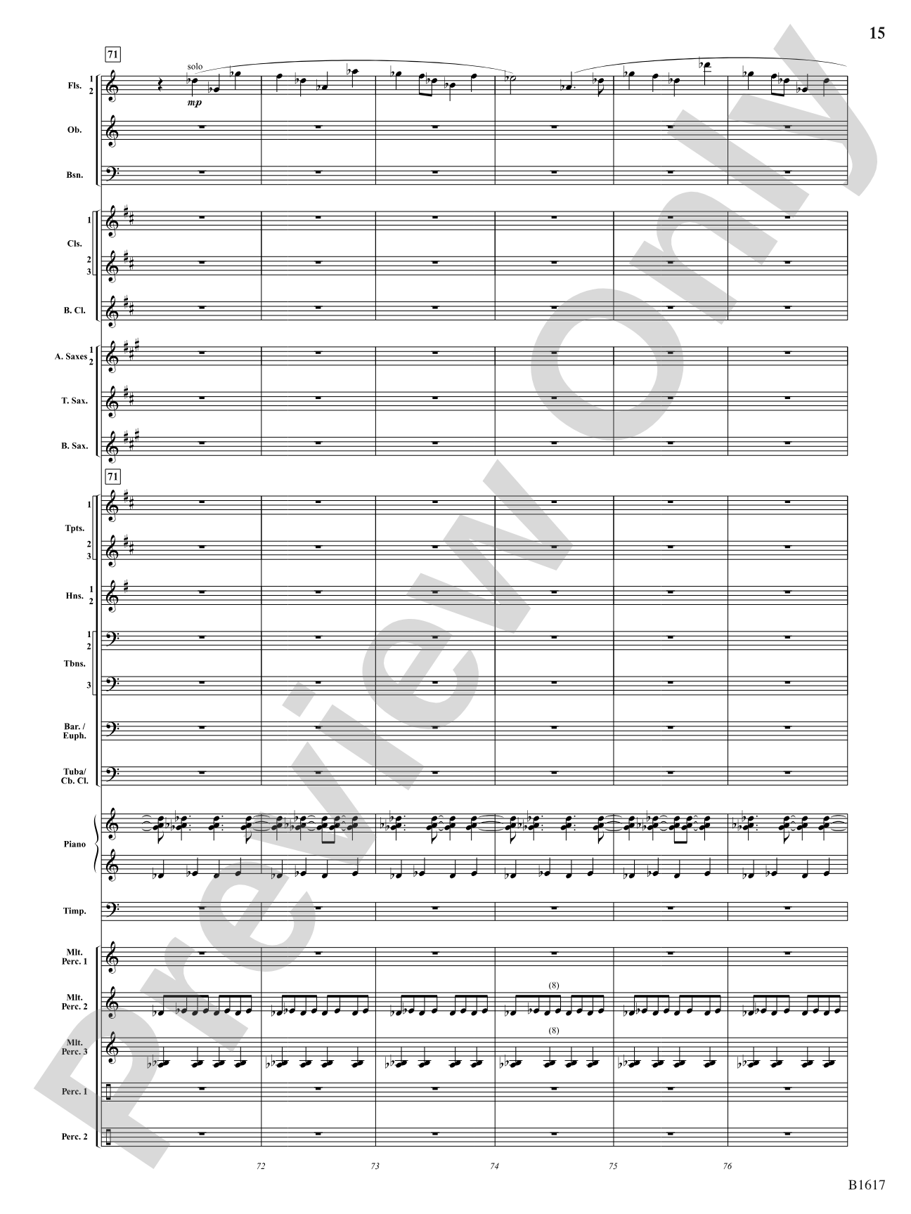 Open Space: Concert Band Conductor Score & Parts