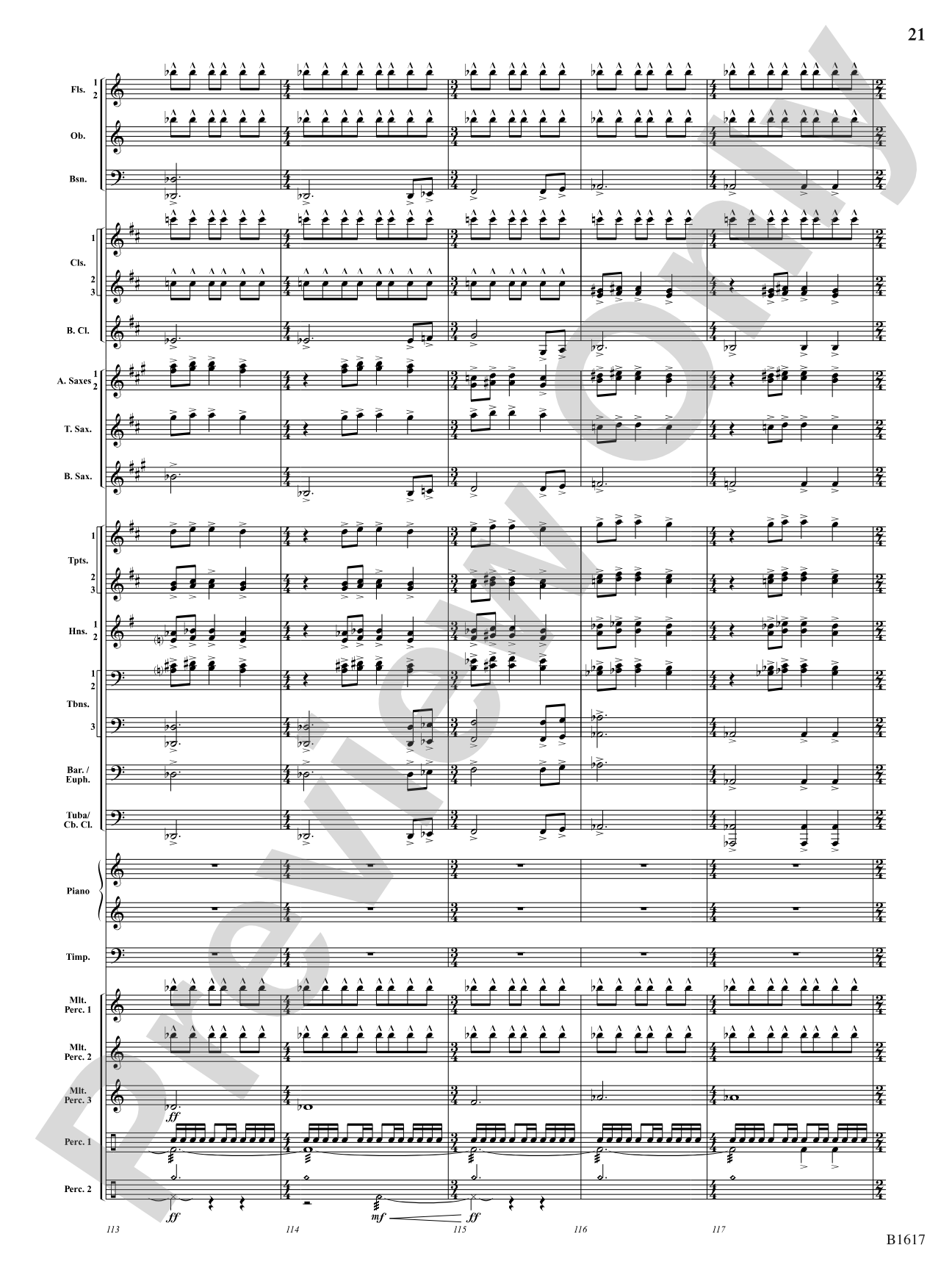 Open Space: Concert Band Conductor Score & Parts