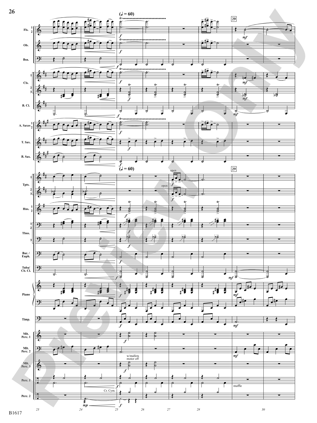 Open Space: Concert Band Conductor Score & Parts