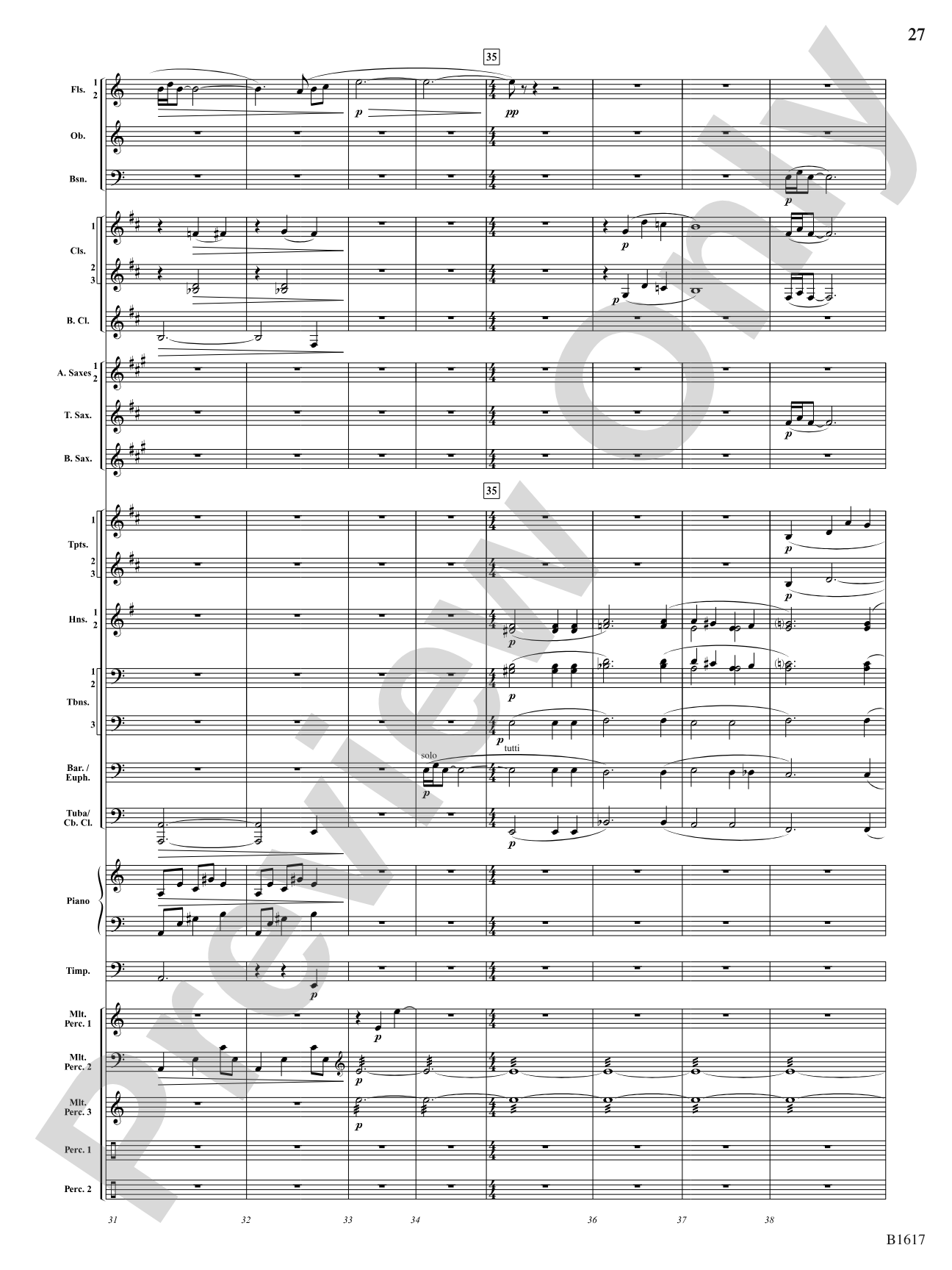 Open Space: Concert Band Conductor Score & Parts