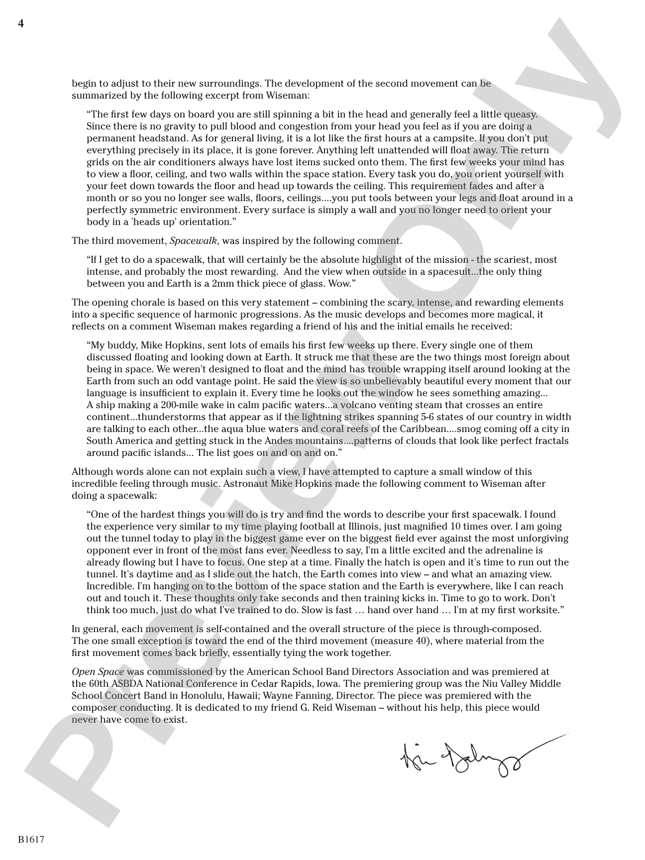 Open Space: Concert Band Conductor Score & Parts