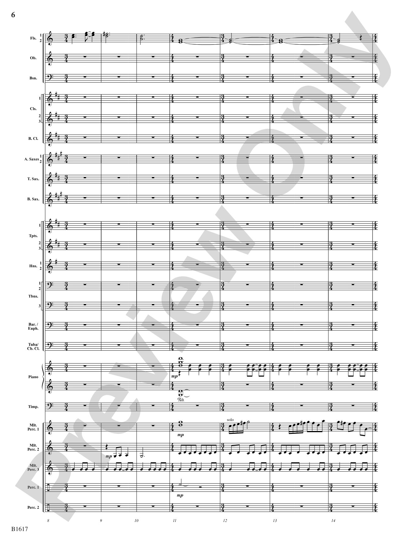 Open Space: Concert Band Conductor Score & Parts