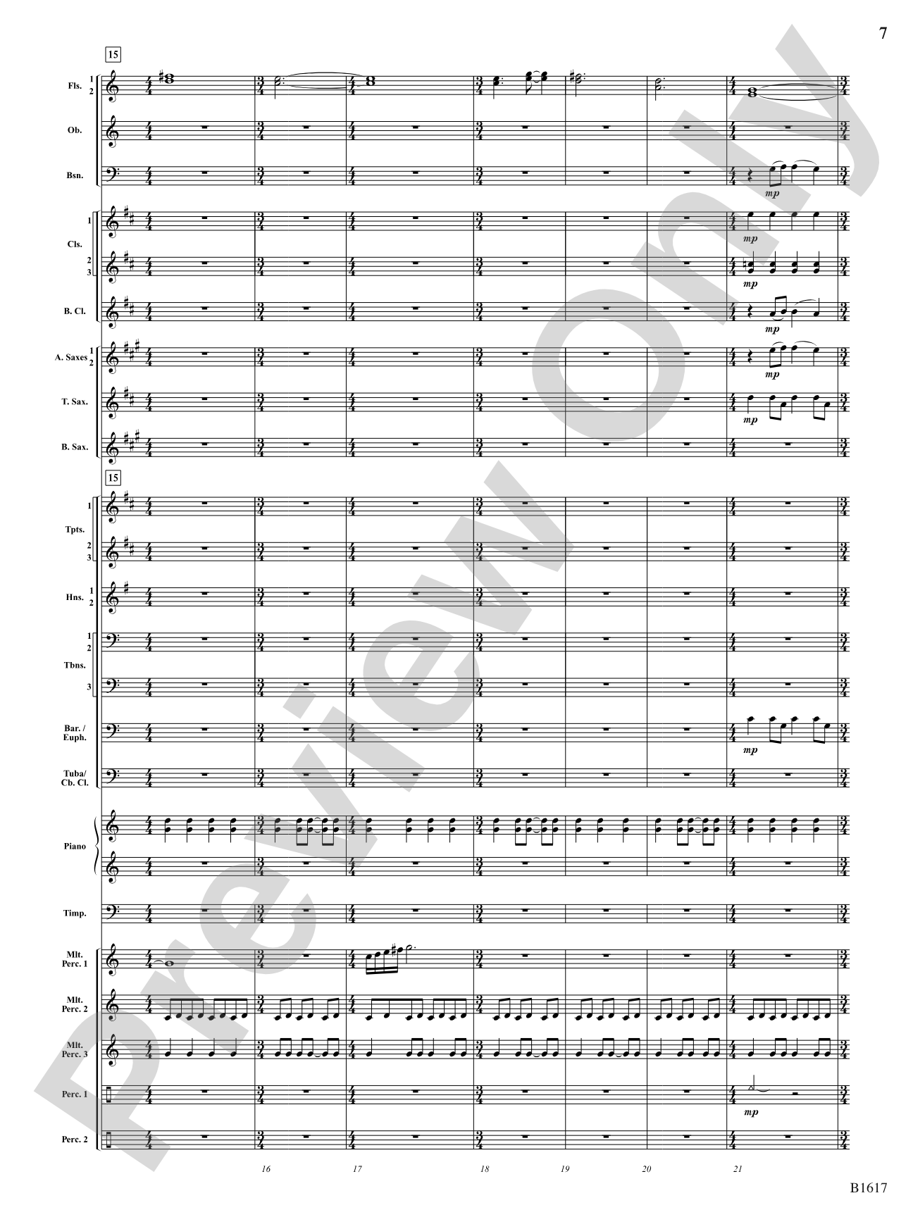 Open Space: Concert Band Conductor Score & Parts