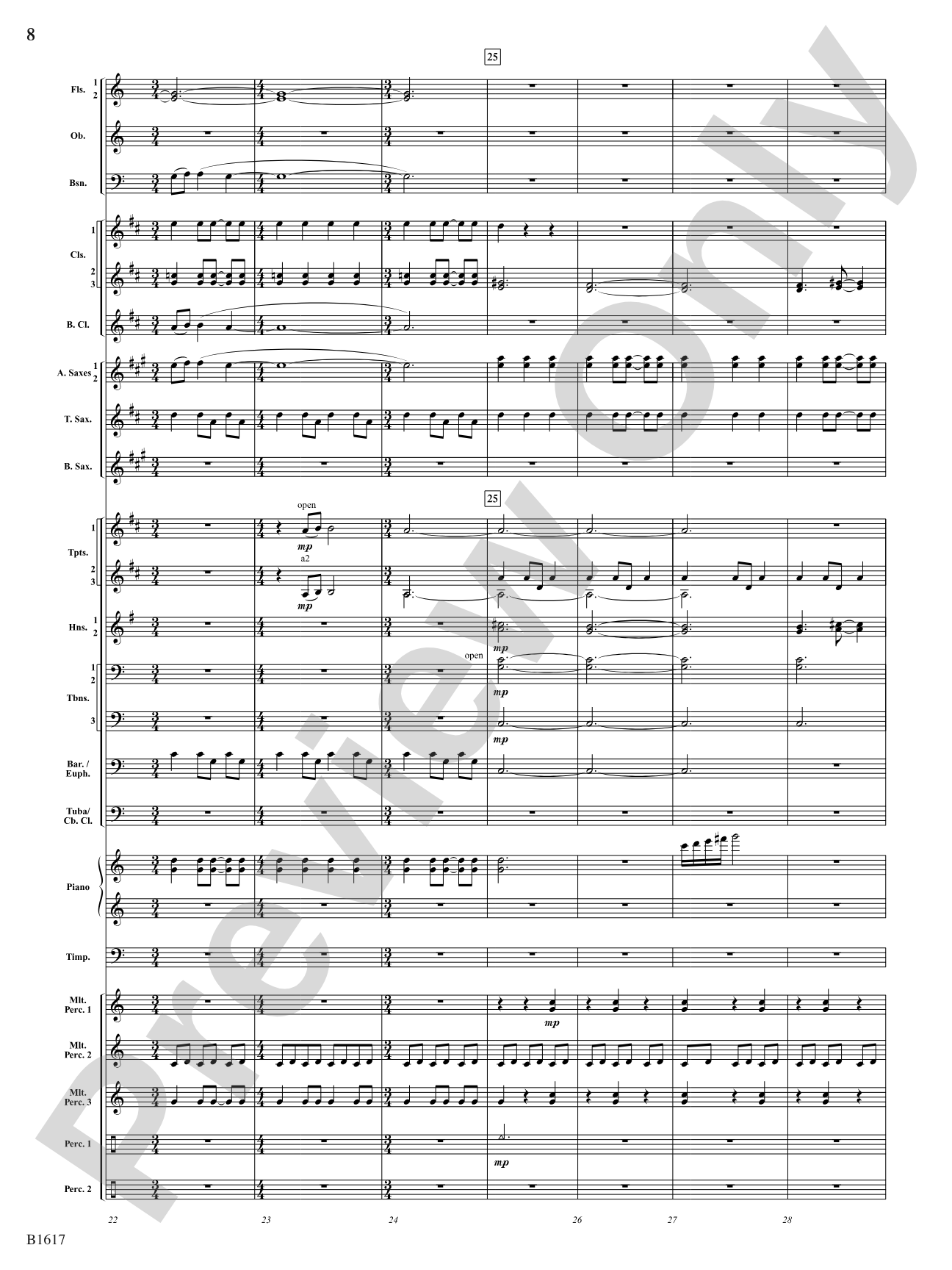 Open Space: Concert Band Conductor Score & Parts