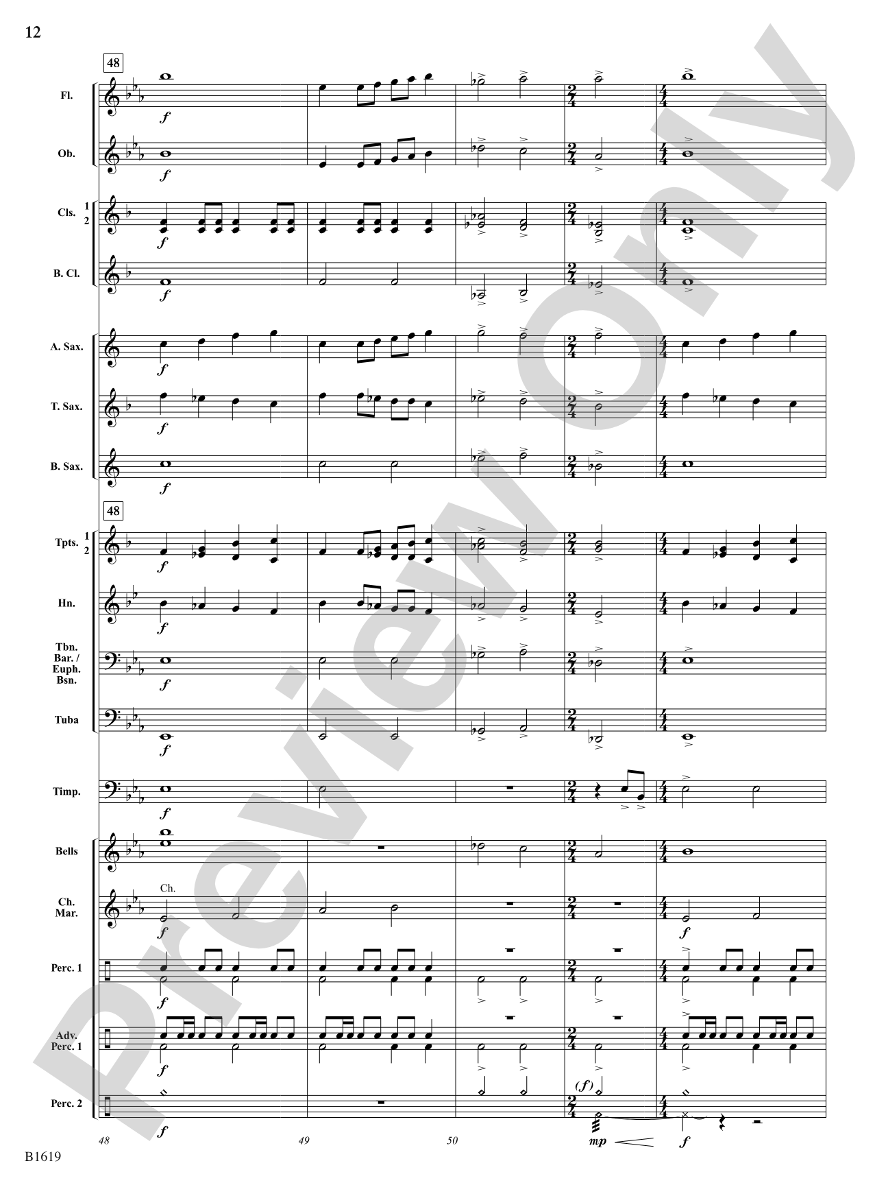 Fanfare on a Theme of Imagination: Concert Band Conductor Score & Parts