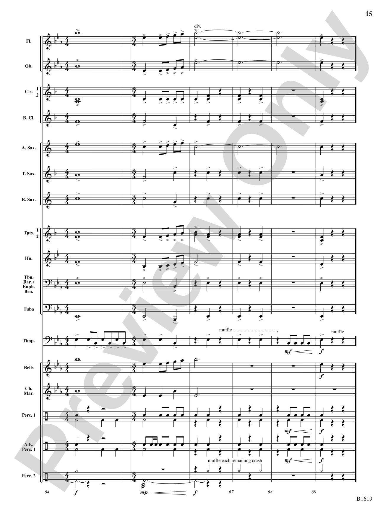 Fanfare on a Theme of Imagination: Concert Band Conductor Score & Parts