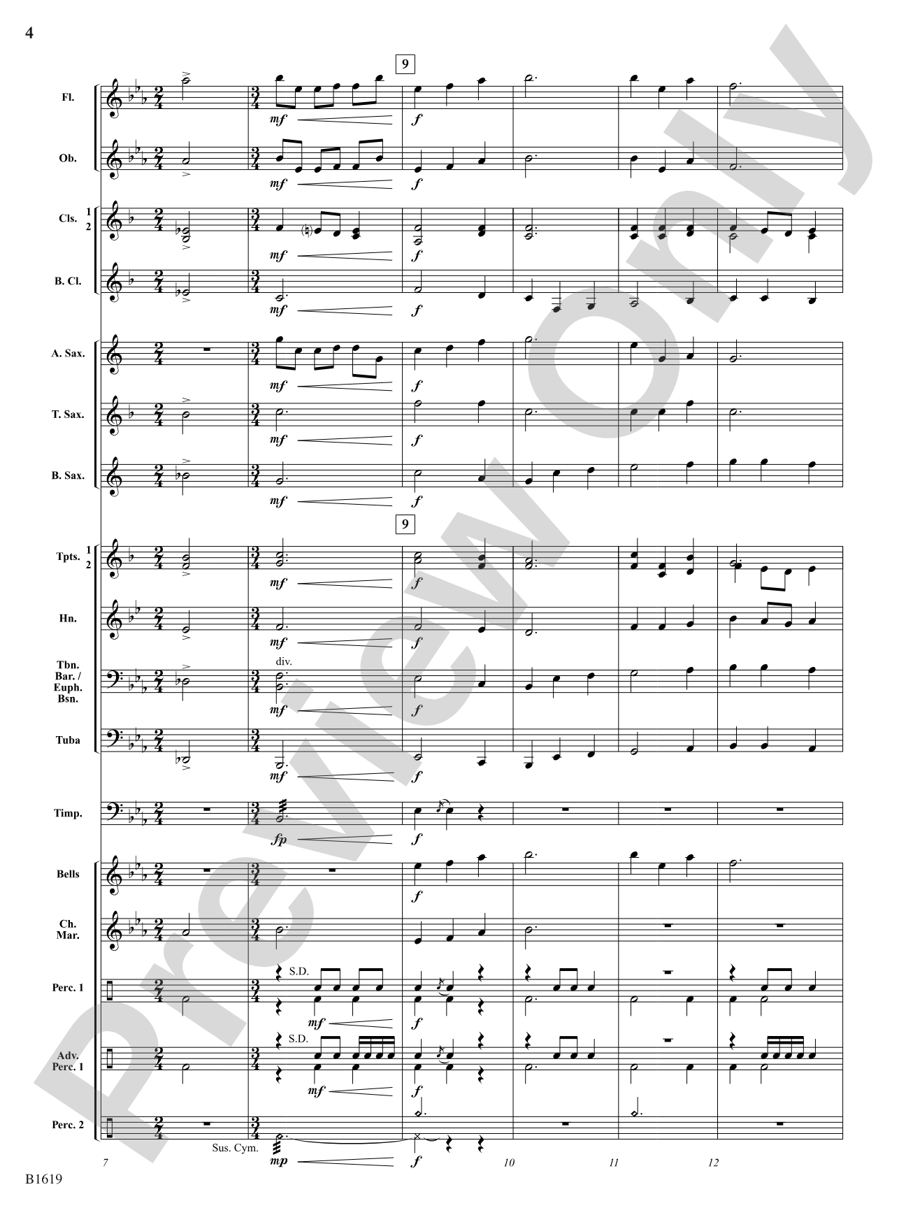 Fanfare on a Theme of Imagination: Concert Band Conductor Score & Parts