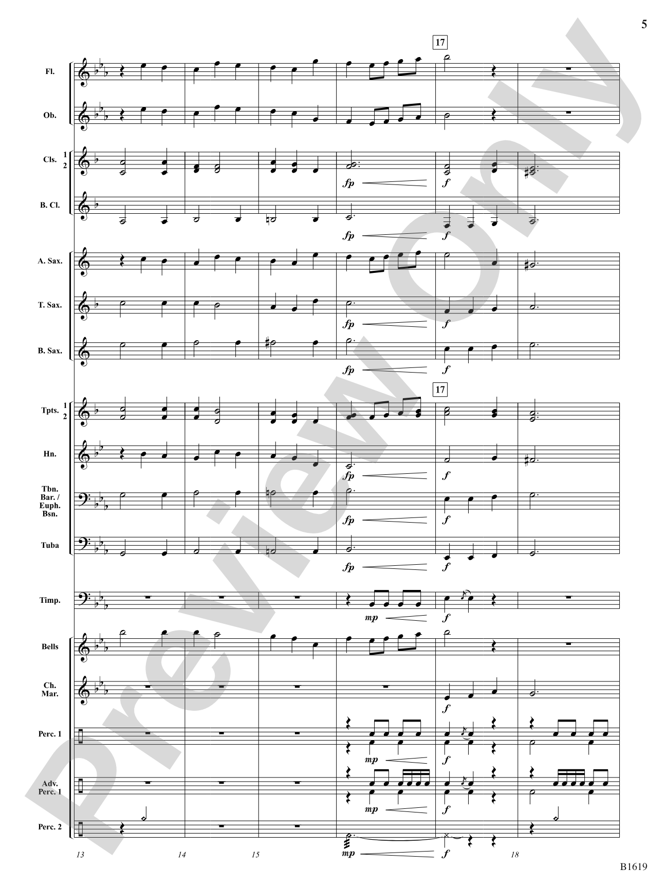 Fanfare on a Theme of Imagination: Concert Band Conductor Score & Parts